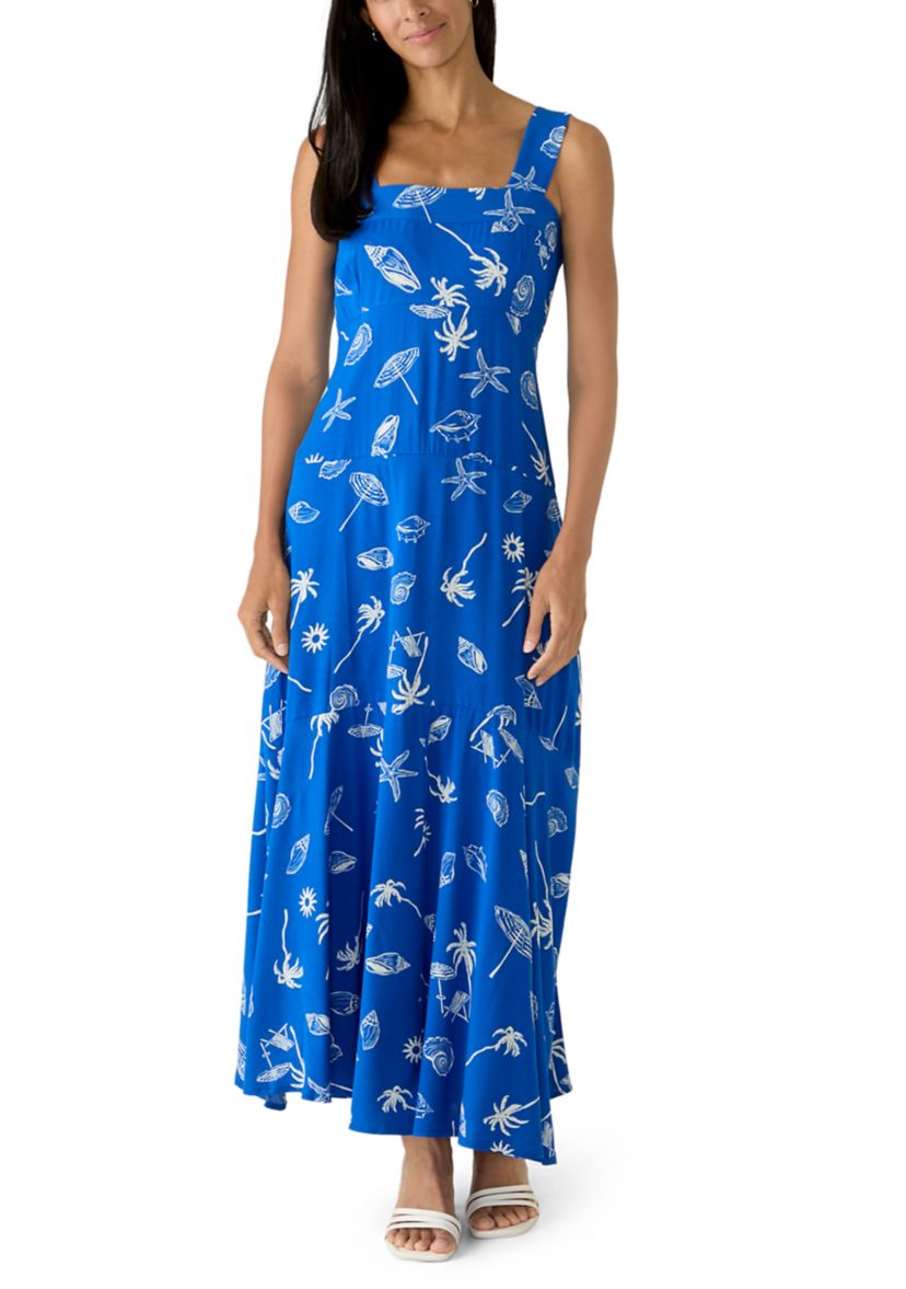 vince camuto square neck maxi dress Vince Camuto Square Neck Sleeveless Maxi Dress, Womens, XL, Classic Navy
