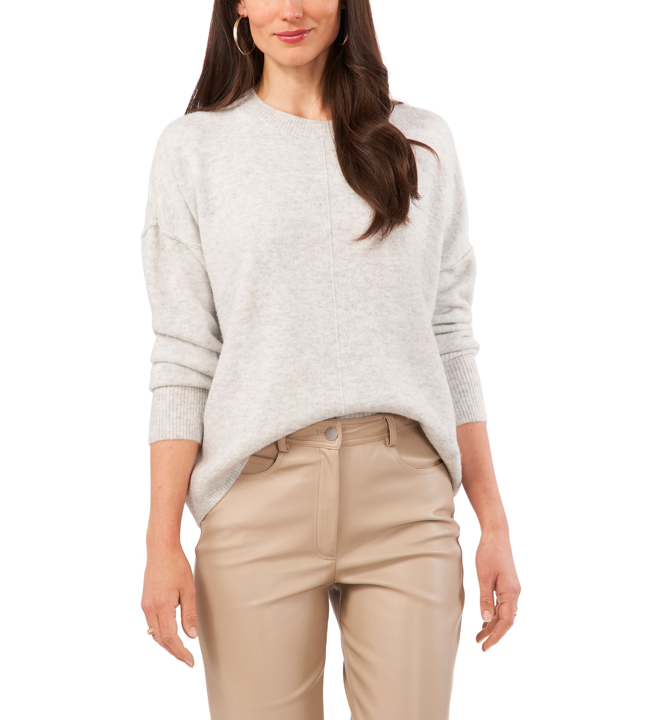 Womens Dolman Sleeve Crew Neck Sweater