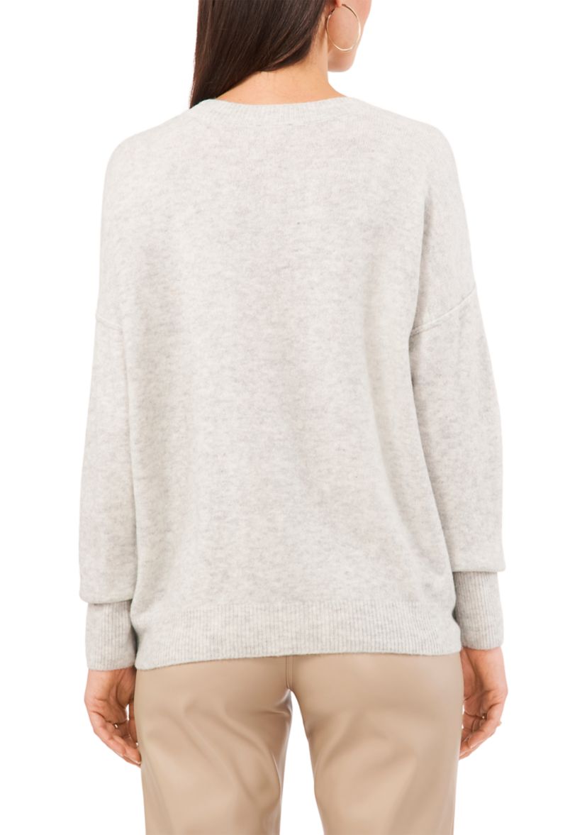 Womens Dolman Sleeve Crew Neck Sweater