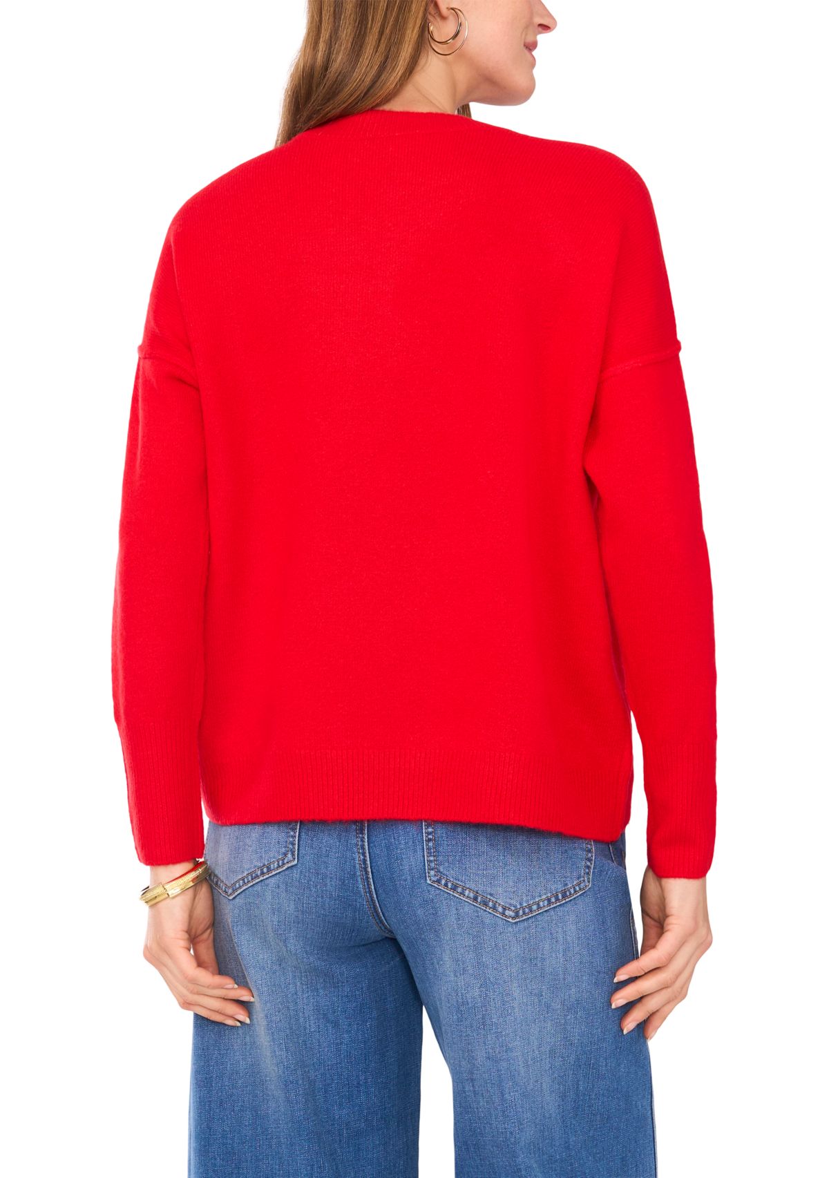 Womens Dolman Sleeve Crew Neck Sweater