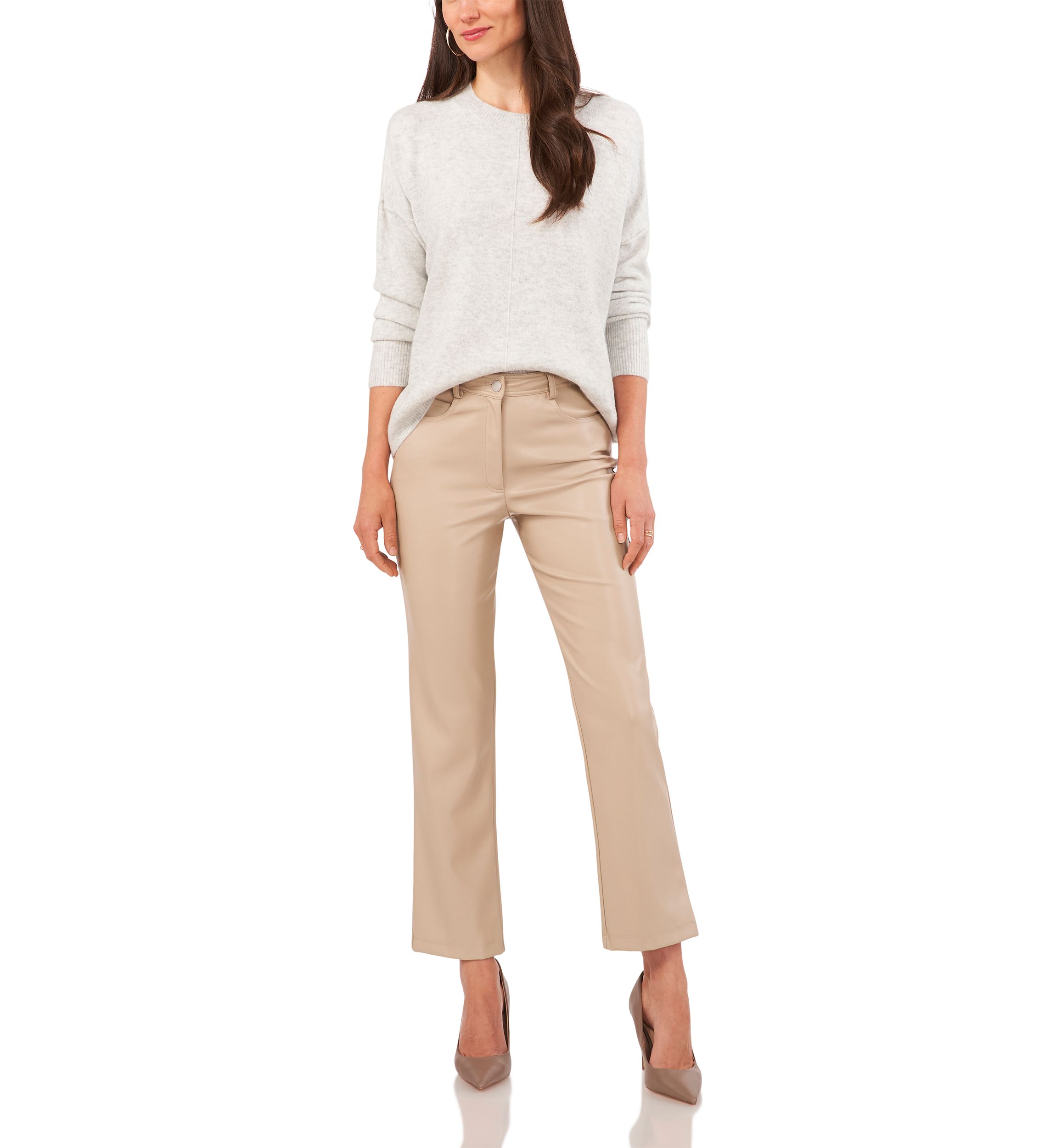 Womens Dolman Sleeve Crew Neck Sweater