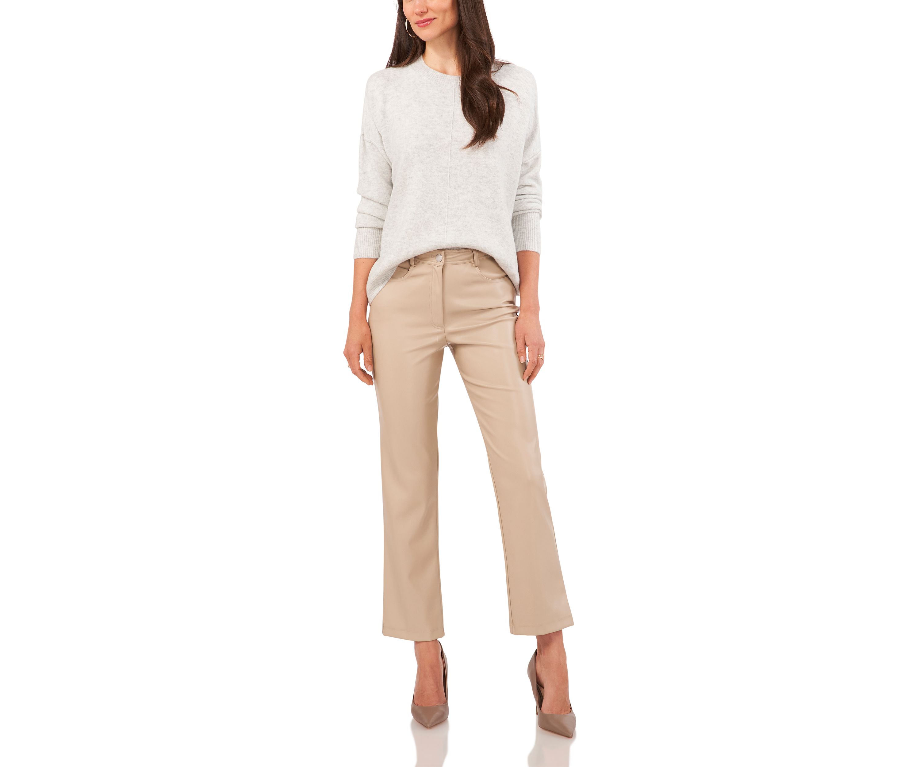 Womens Dolman Sleeve Crew Neck Sweater