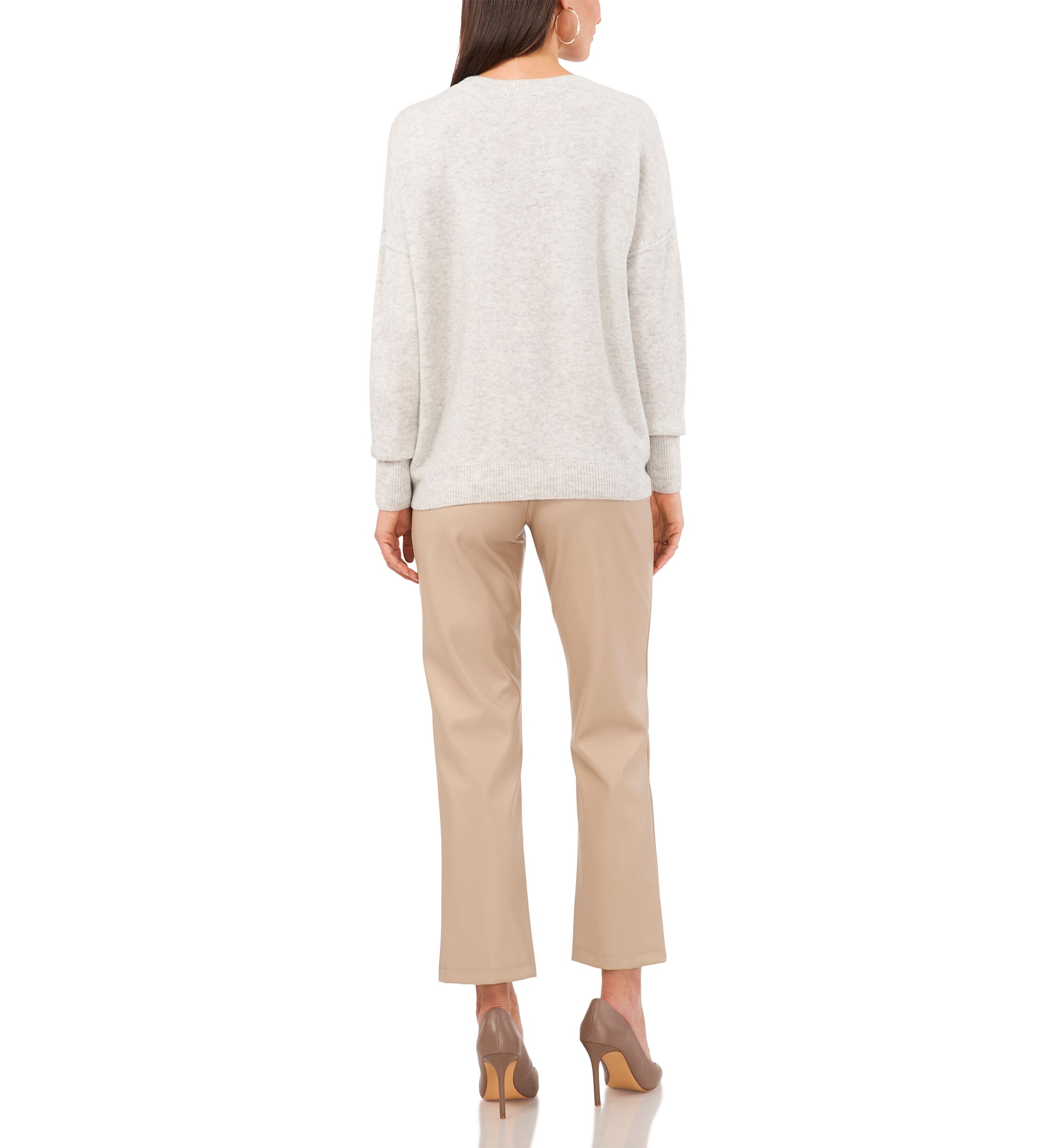 Womens Dolman Sleeve Crew Neck Sweater
