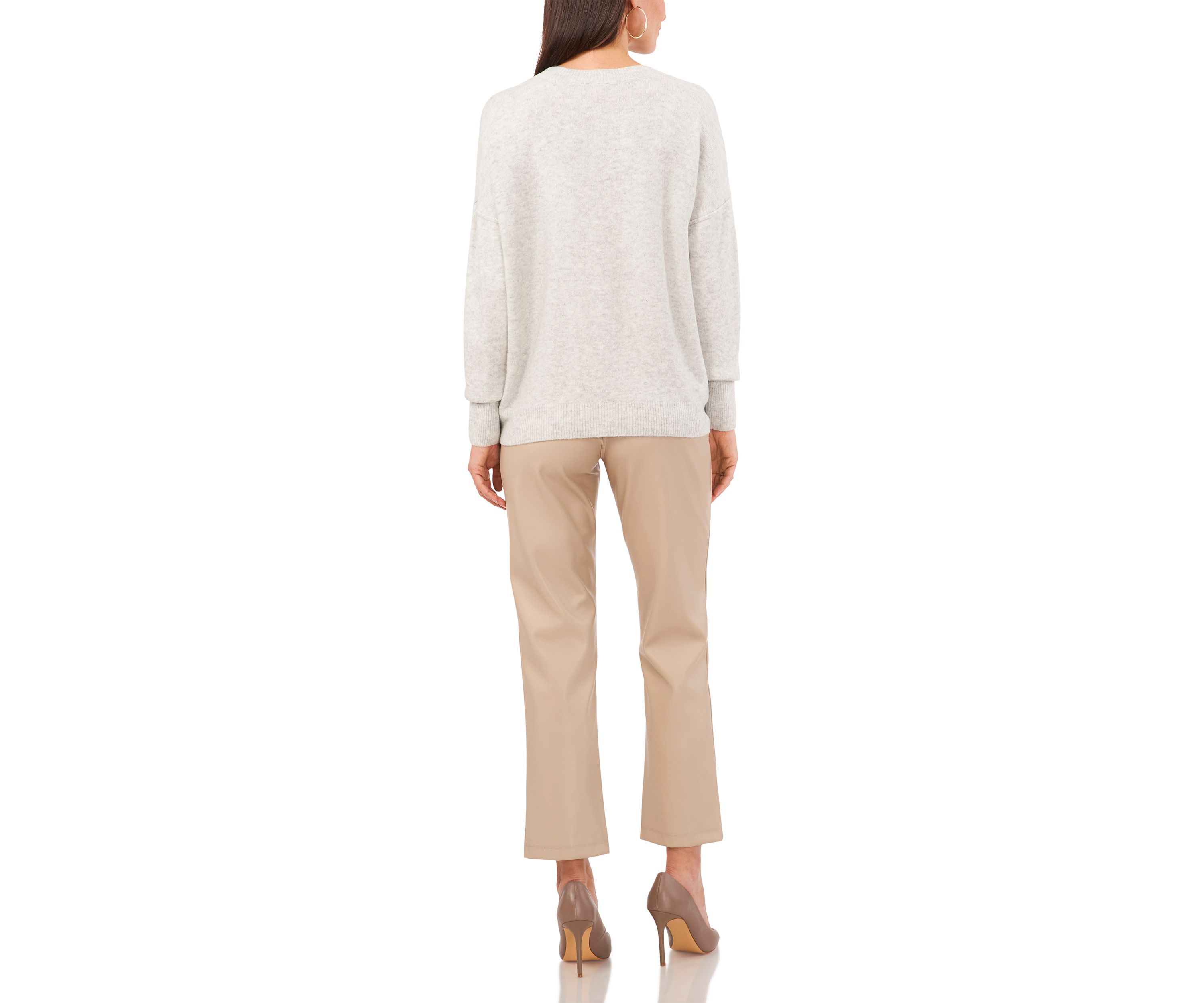 Womens Dolman Sleeve Crew Neck Sweater