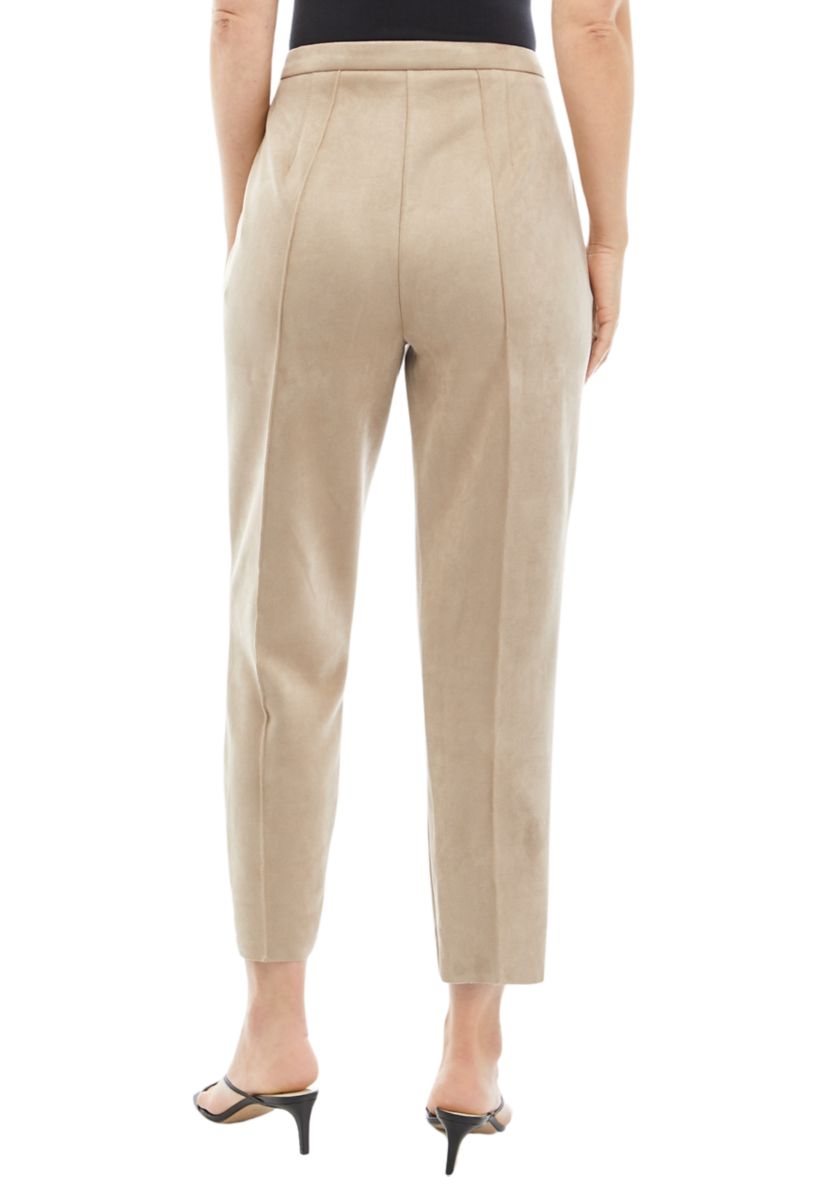 Womens Pull On Vegan Suede Pants
