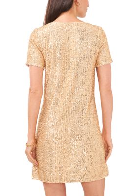 Vince camuto sequin cap sleeve sheath dress sale