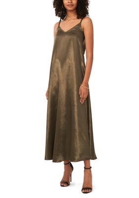 Vince Camuto Women's Sleeveless Satin Slip Dress, XXS