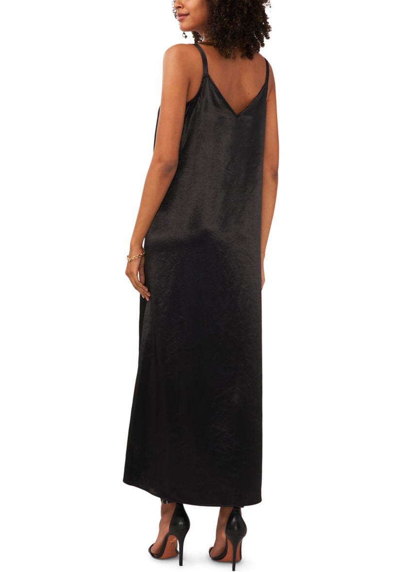 Womens Sleeveless Satin Slip Dress