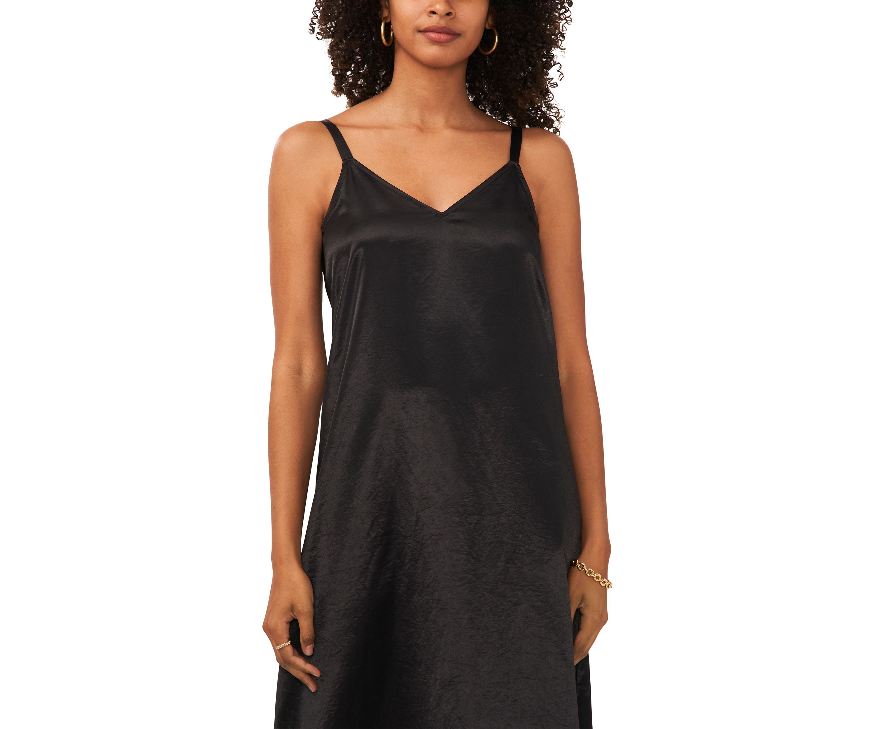 Womens Sleeveless Satin Slip Dress