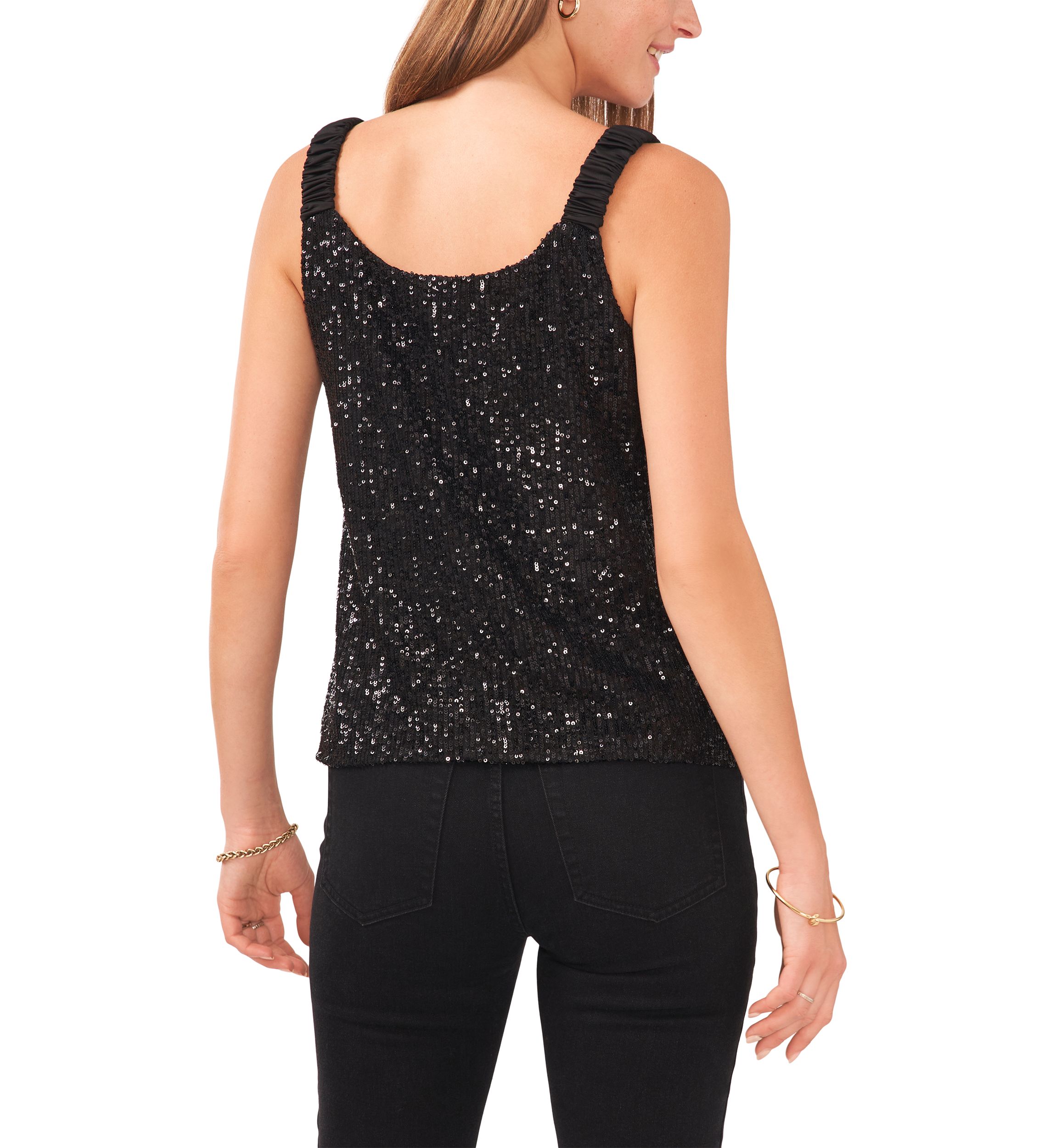 Womens Sequin Tank Top