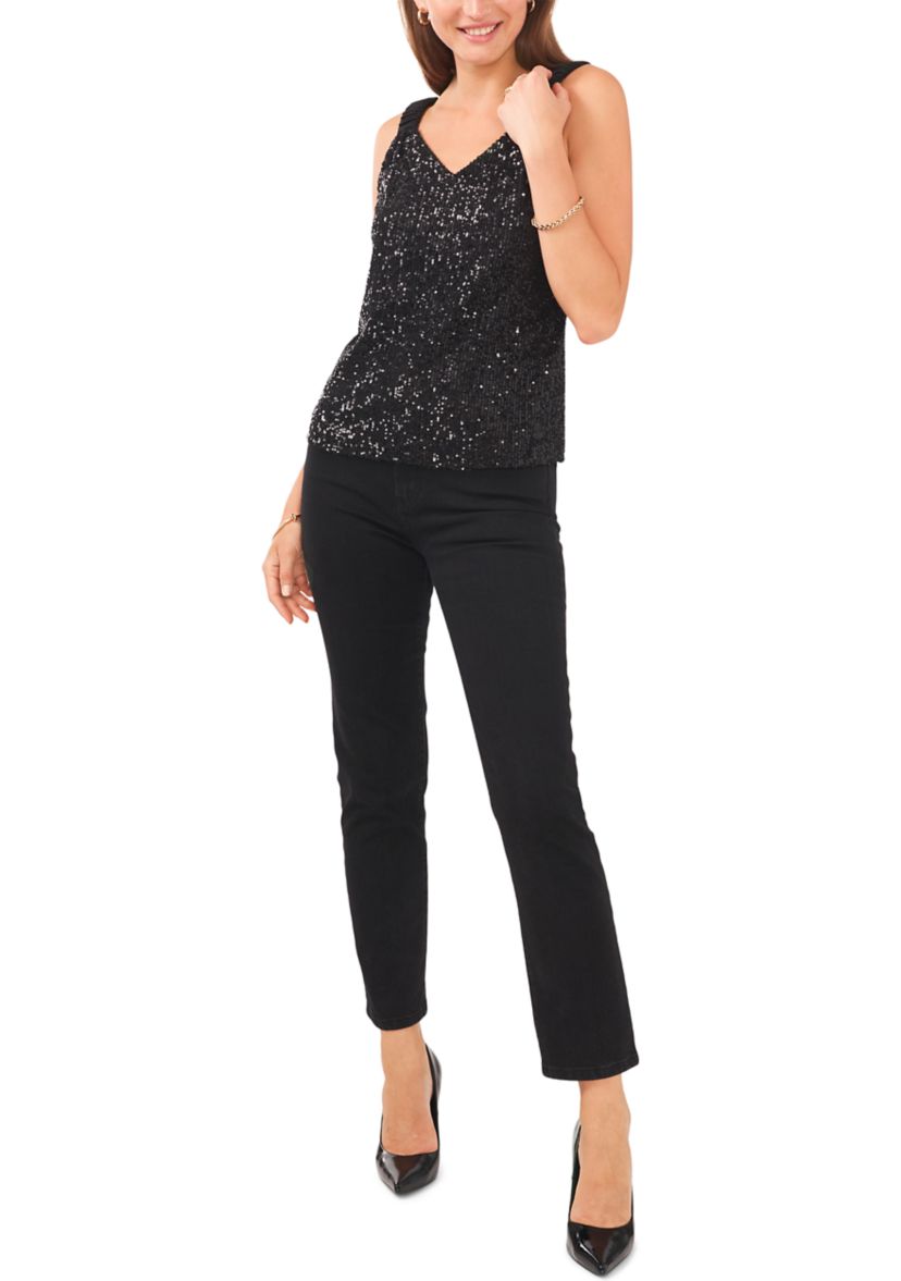 Womens Sequin Tank Top