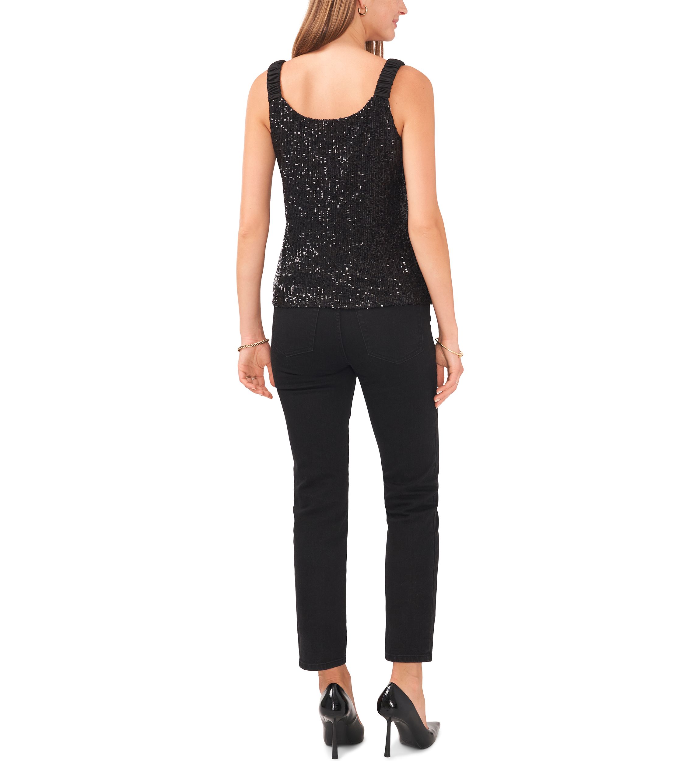 Womens Sequin Tank Top