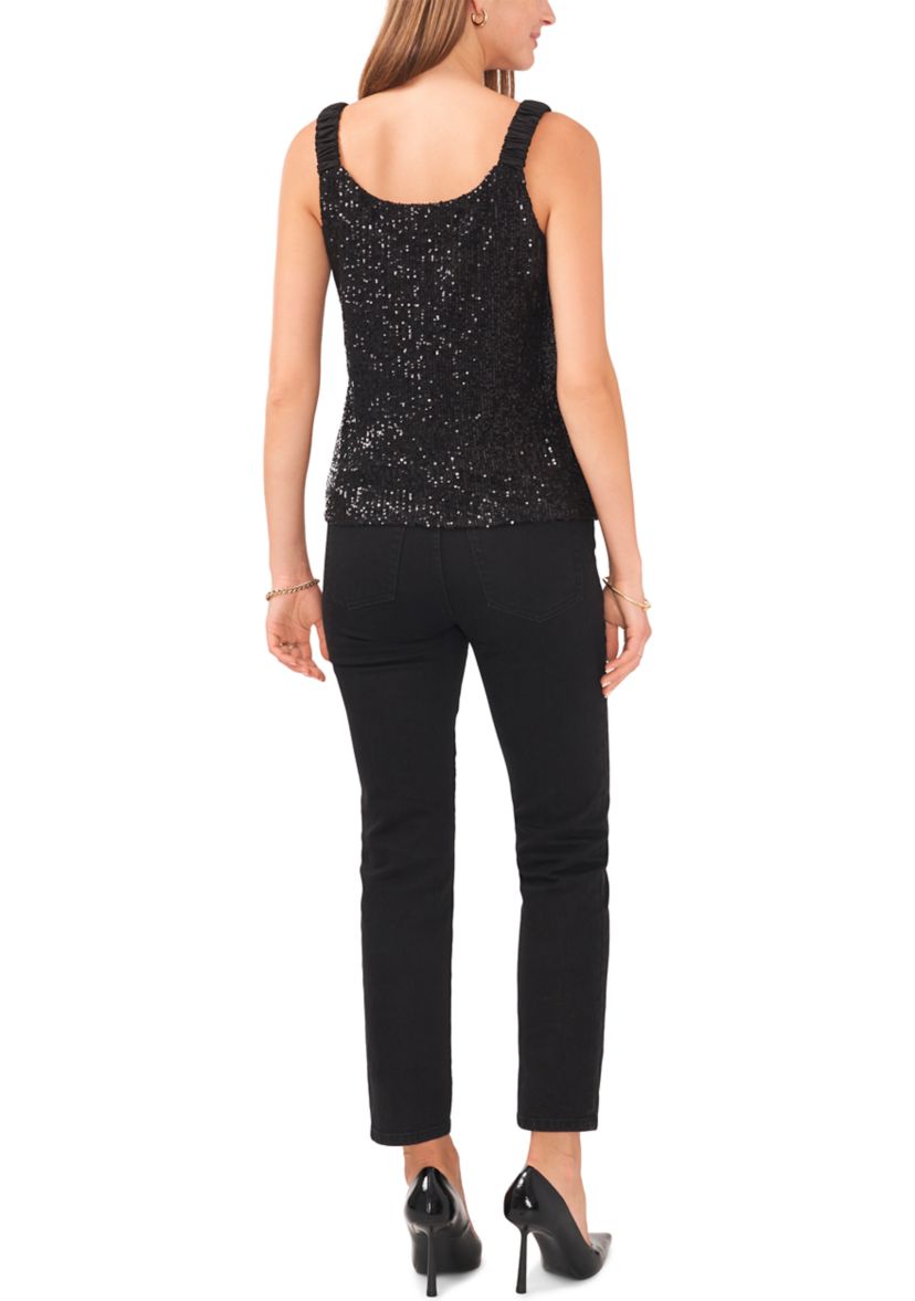 Womens Sequin Tank Top