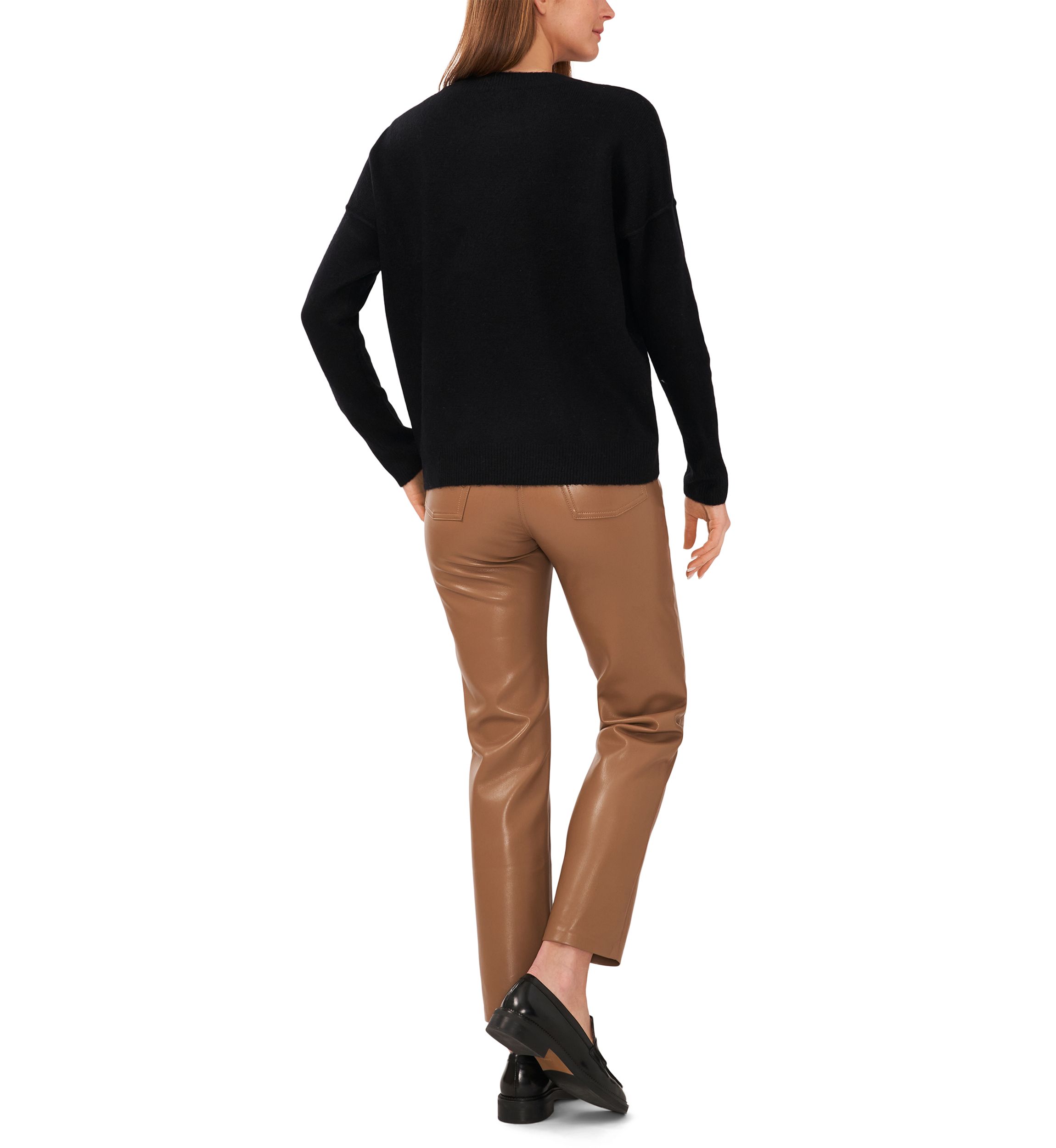 Womens Dolman Star Crew Neck Sweater