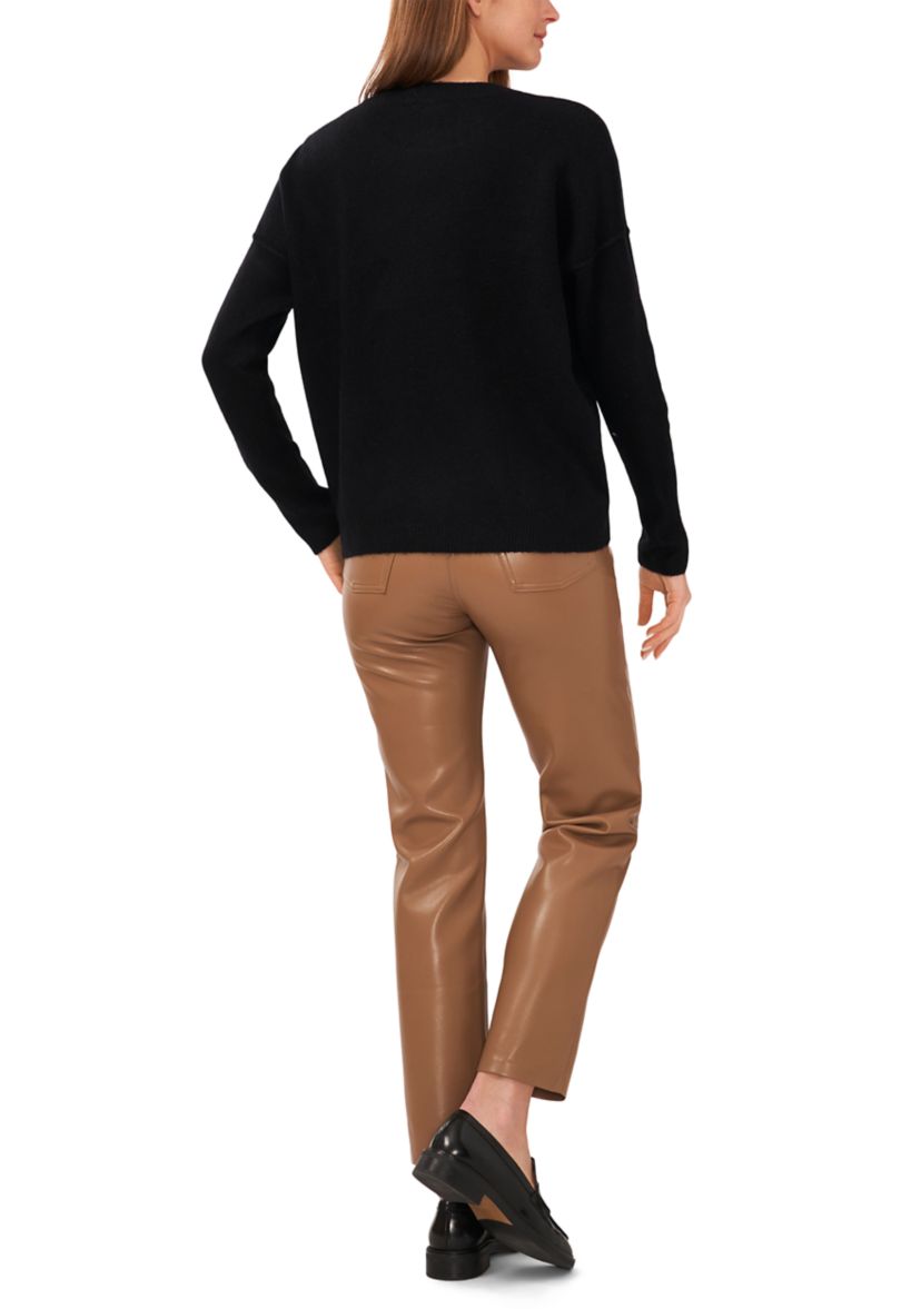 Womens Dolman Star Crew Neck Sweater