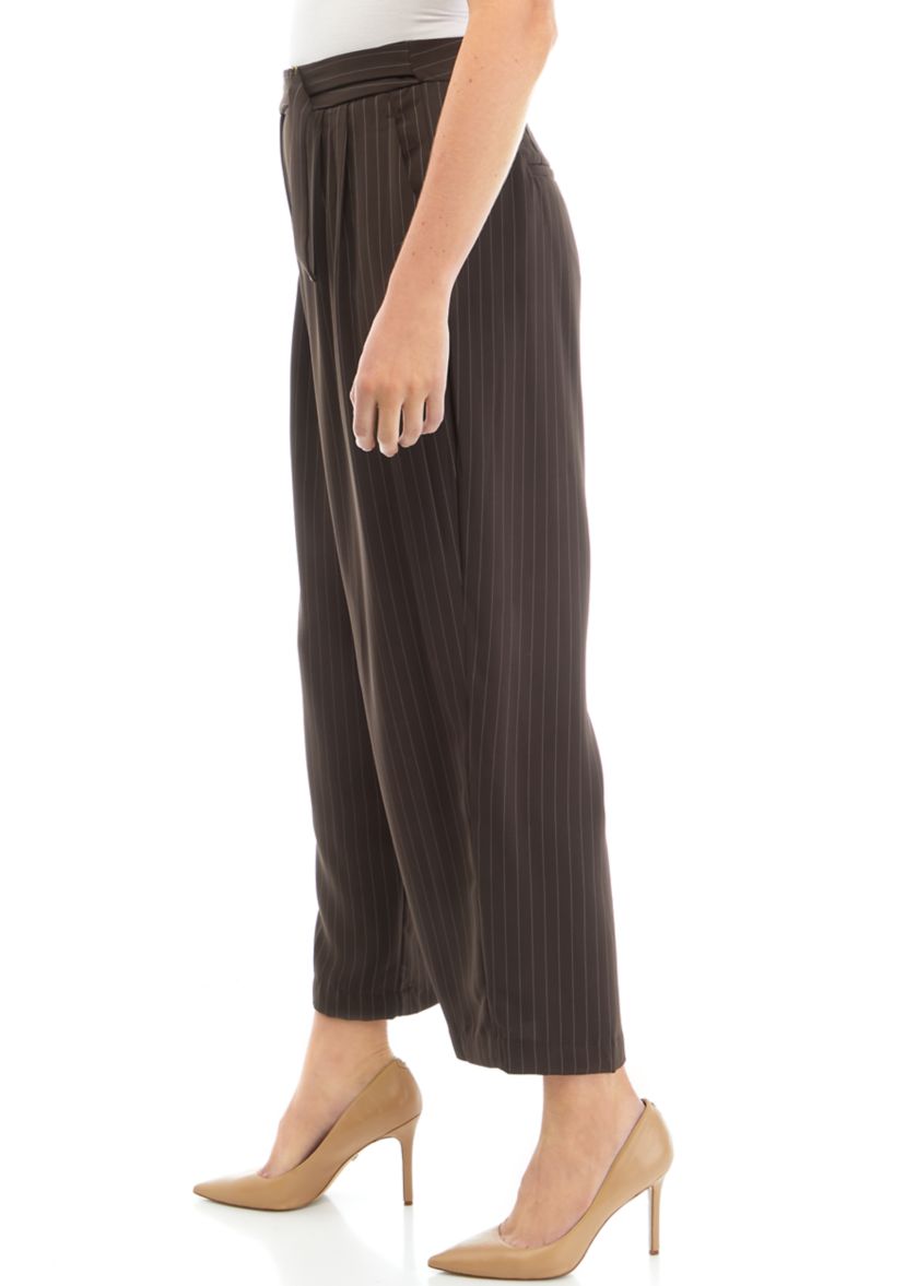 Womens Trouser Pants with Waist Buckle