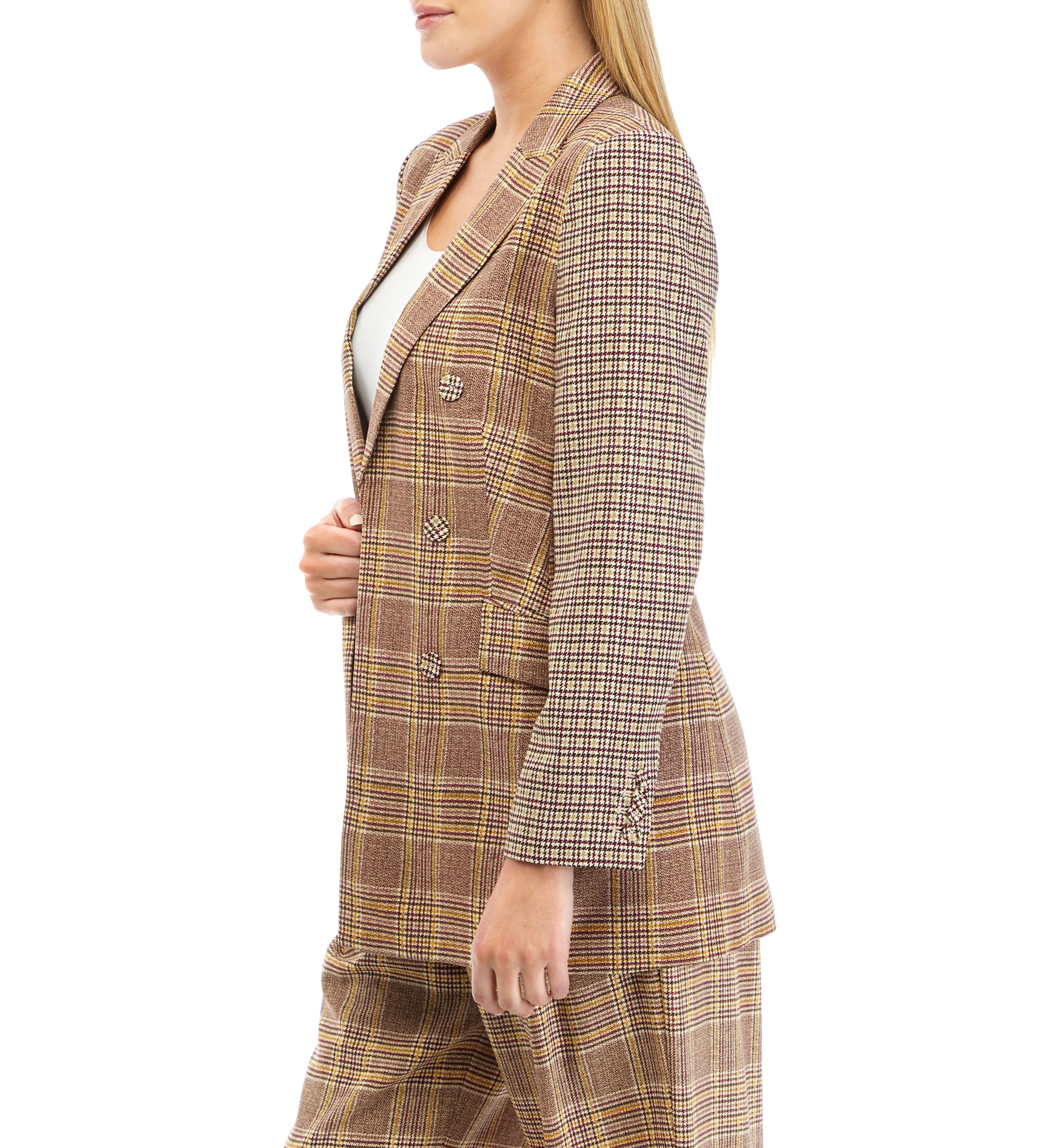 Womens Double Breasted Menswear Blazer