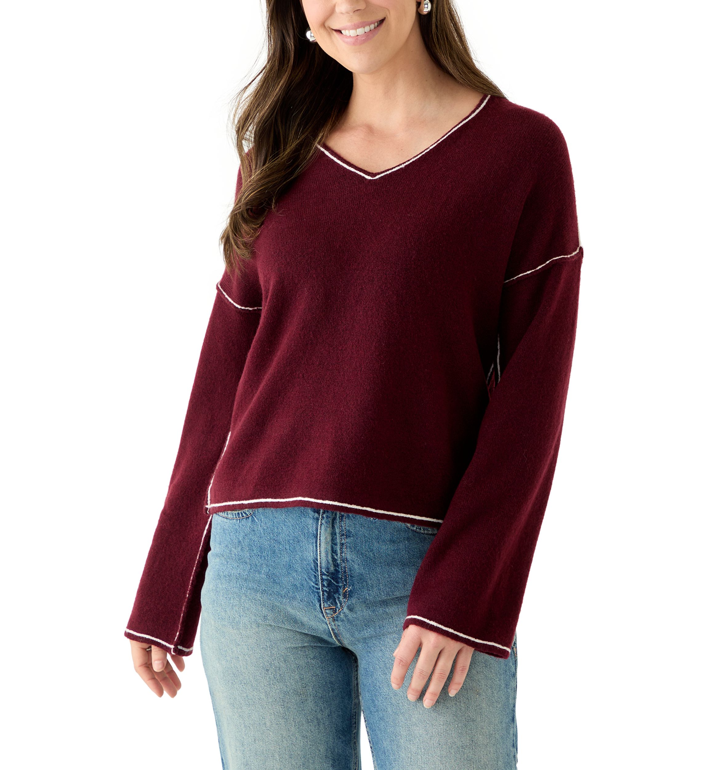 Womens V-Neck Sweater