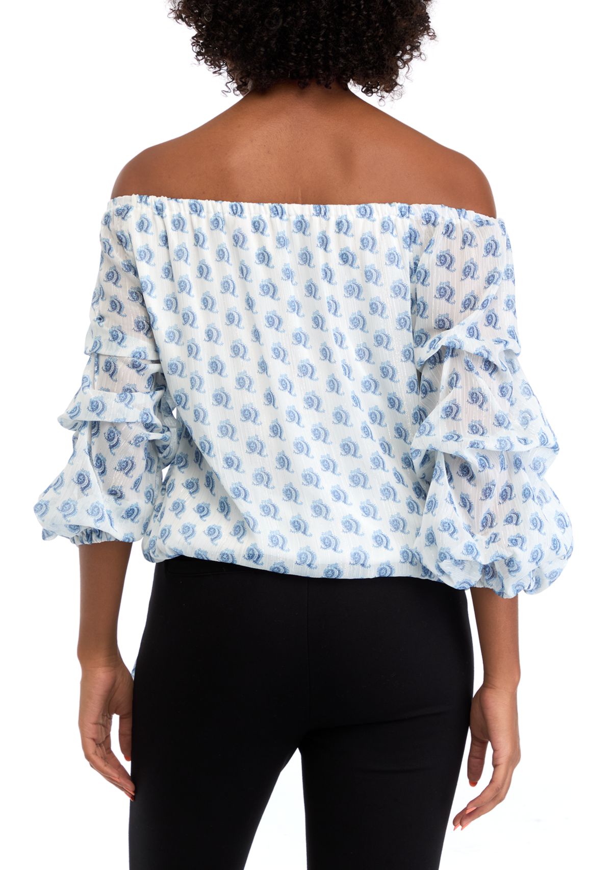 Womens Foulard Off the Shoulder Blouse