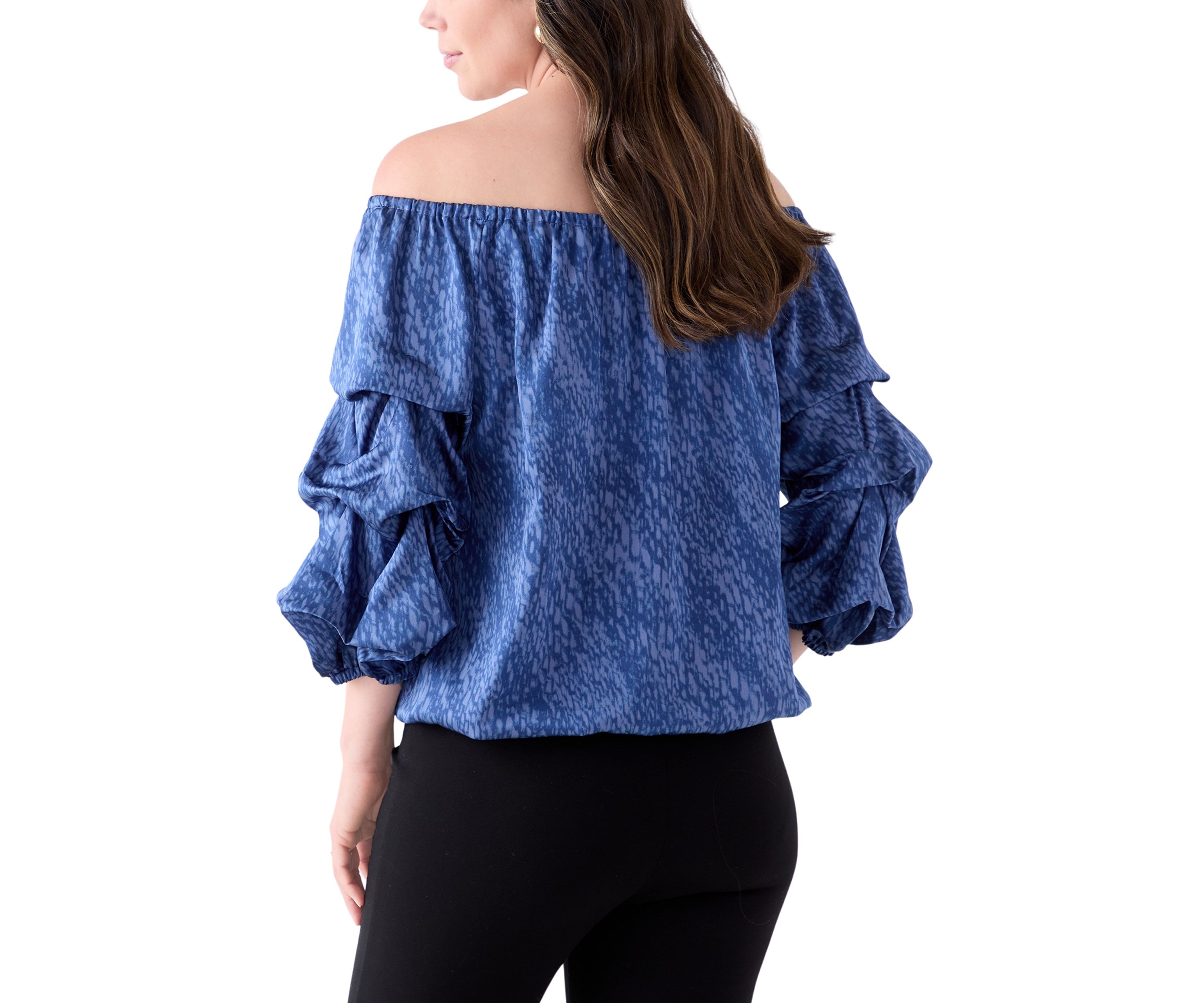 Womens Off the Shoulder Cha Cha Sleeve Blouse
