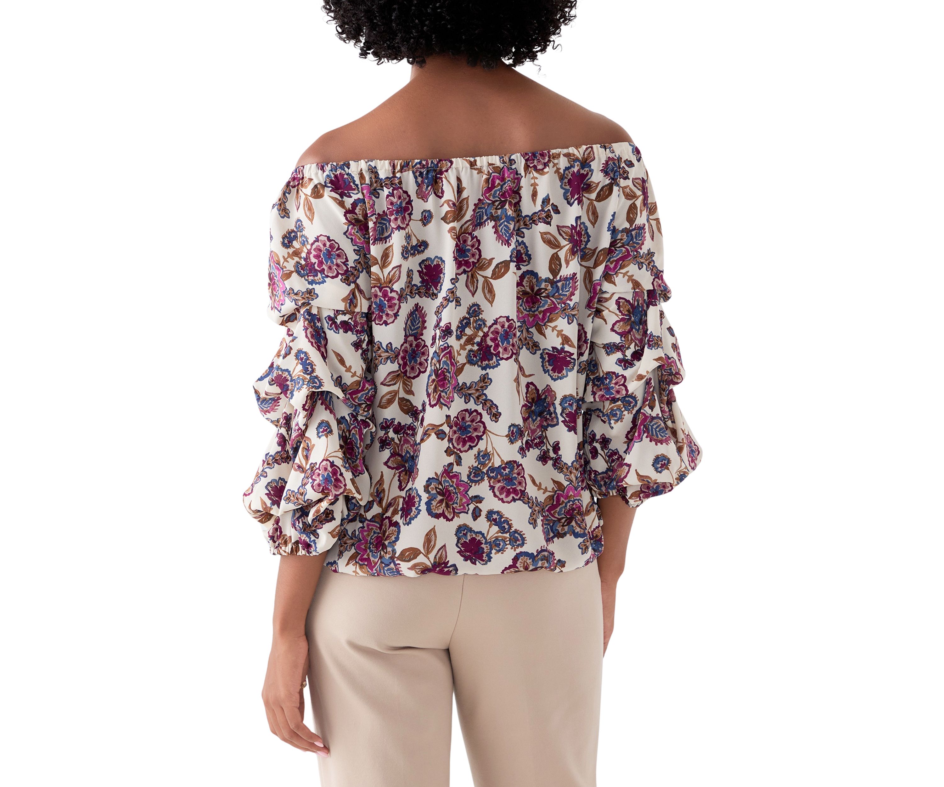  Womens Off the Shoulder Cha Cha Sleeve Blouse 