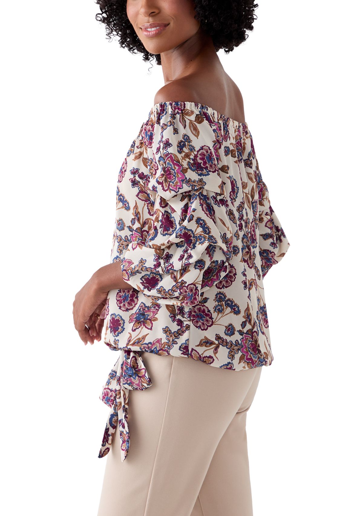  Womens Off the Shoulder Cha Cha Sleeve Blouse 