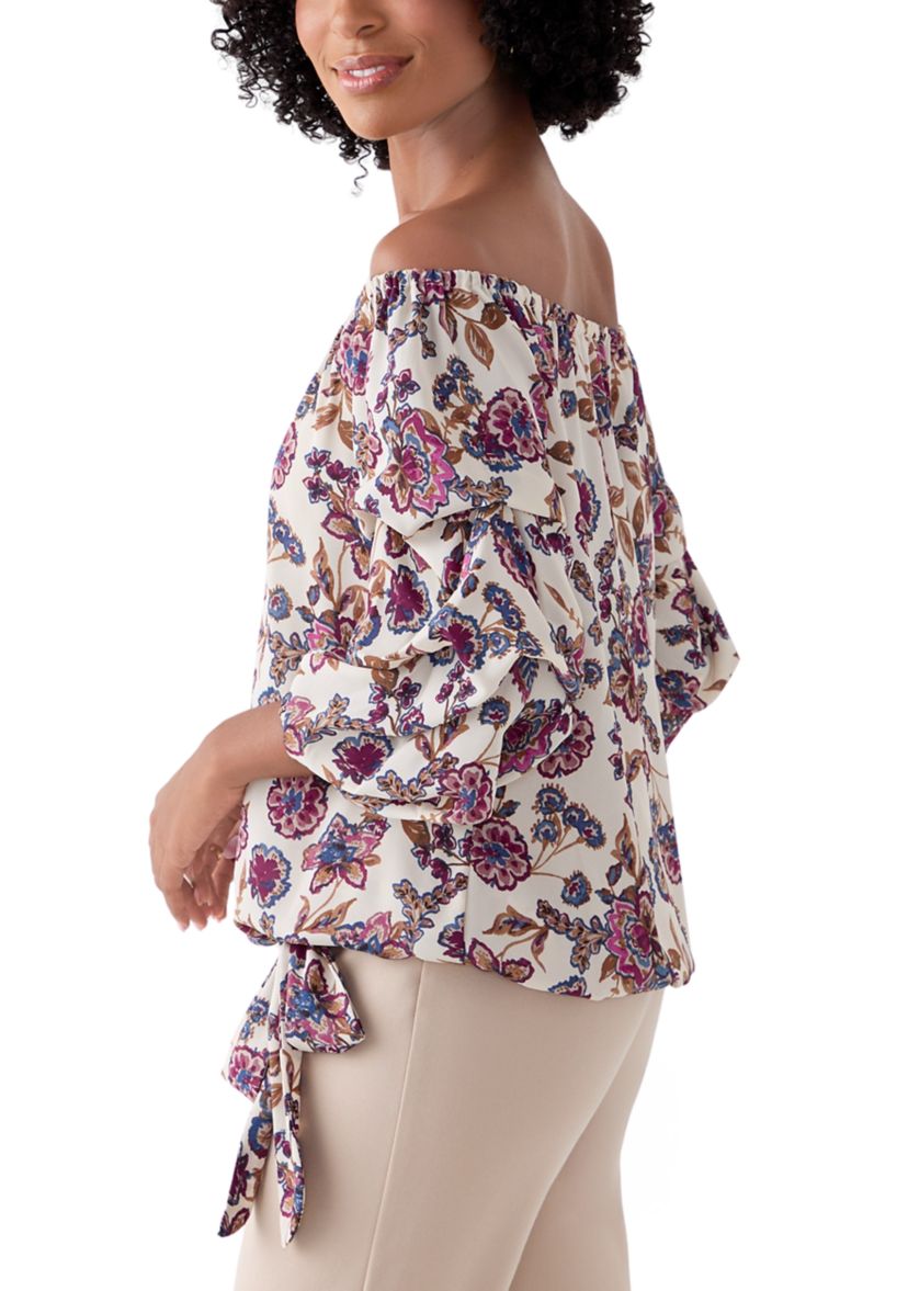  Womens Off the Shoulder Cha Cha Sleeve Blouse 
