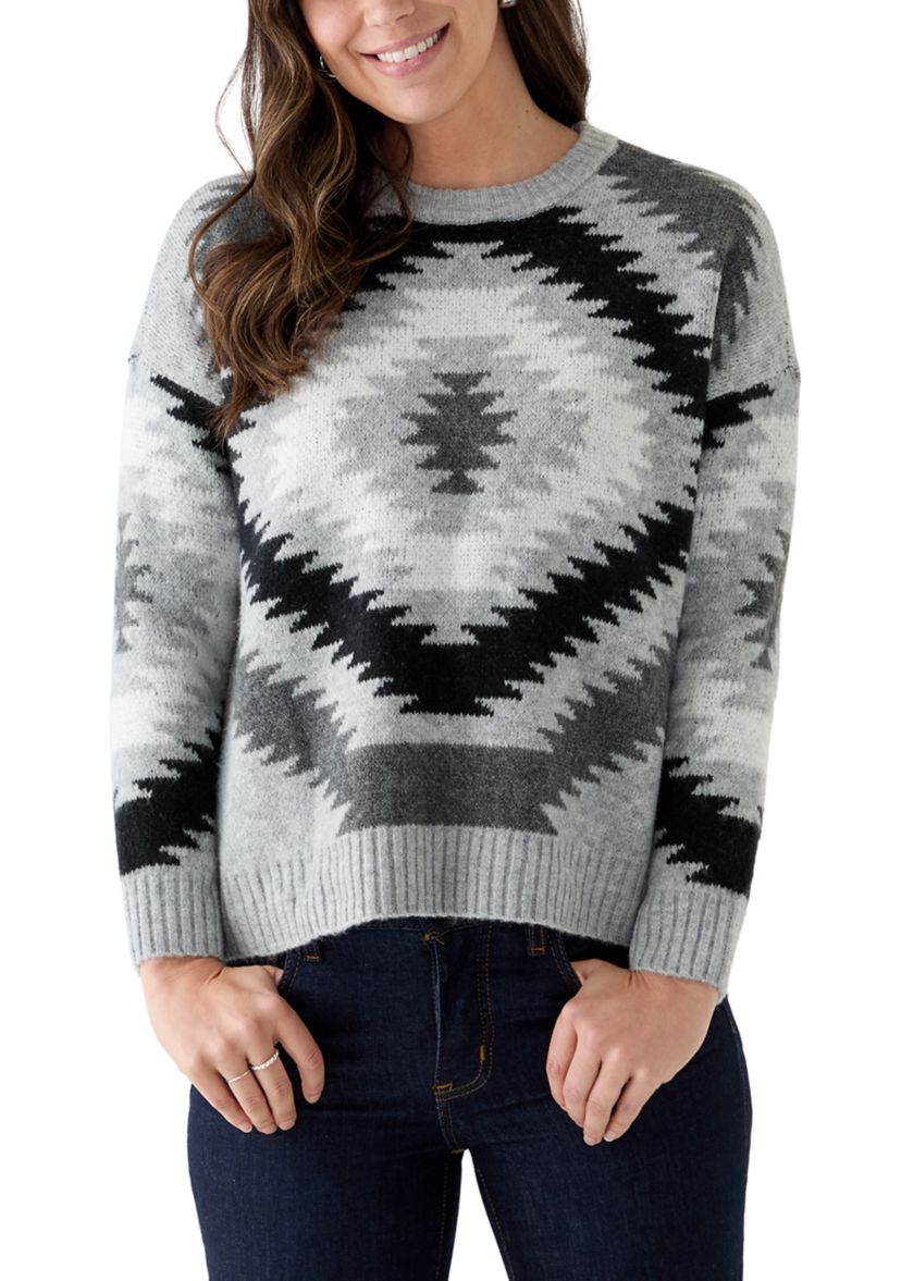 Womens Aztec Print Sweater