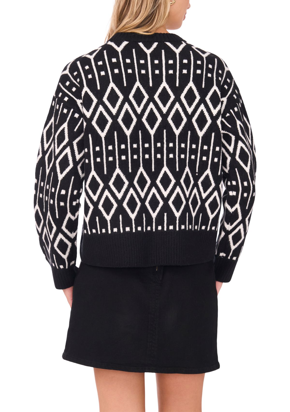 Womens Fairisle Crew Neck Sweater