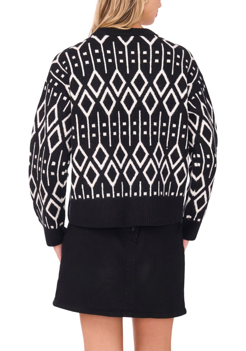 Womens Fairisle Crew Neck Sweater
