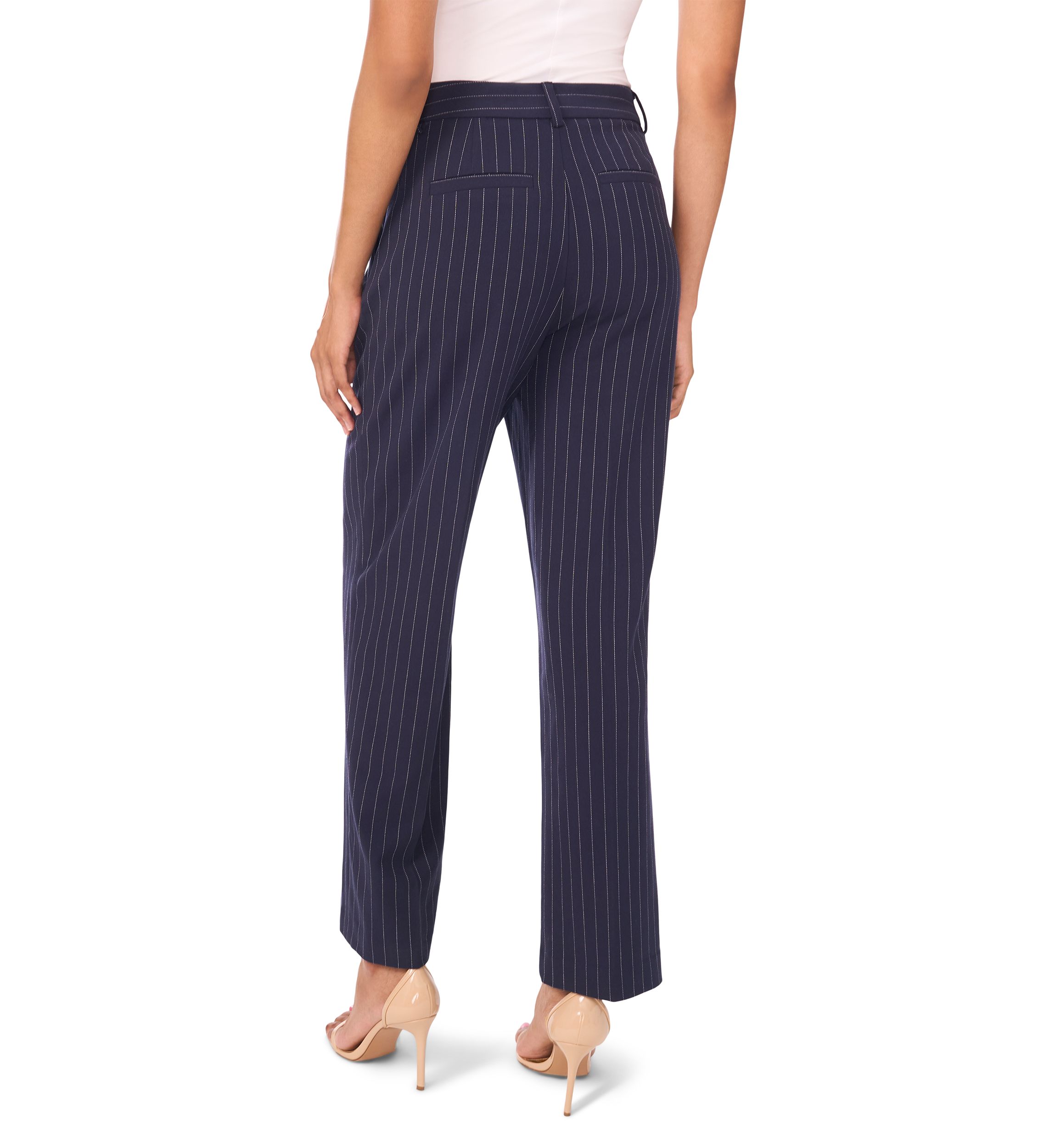 Womens Slim Pinstripe Pants