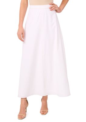 Vince Camuto Women's A-Line Maxi Skirt, Ivory, Medium