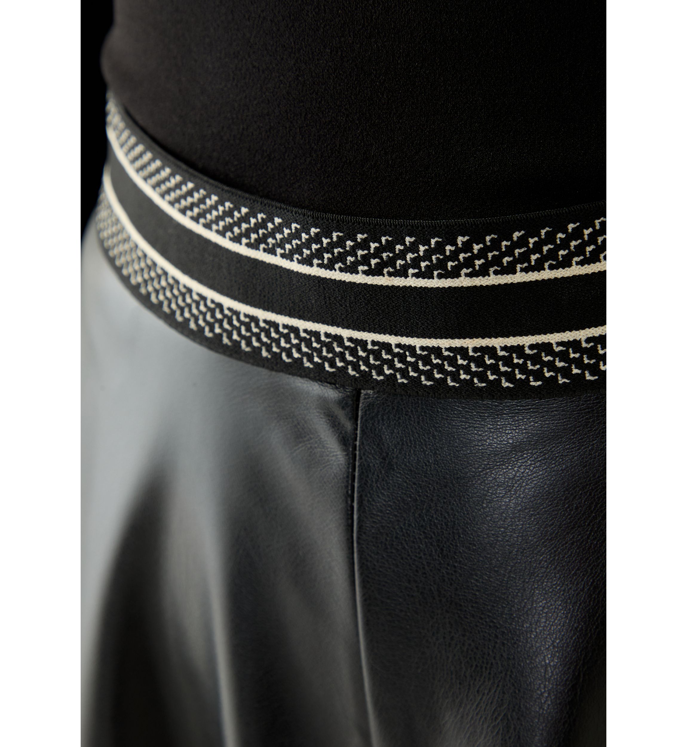 Womens Vegan Leather Culotte Pants