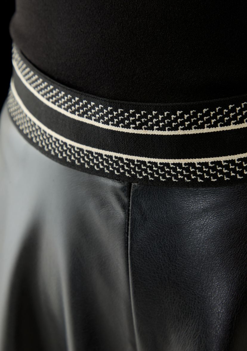 Womens Vegan Leather Culotte Pants