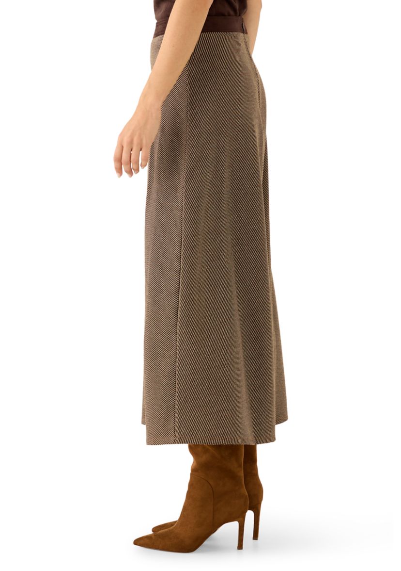 Womens Vegan Suede A-Line Skirt