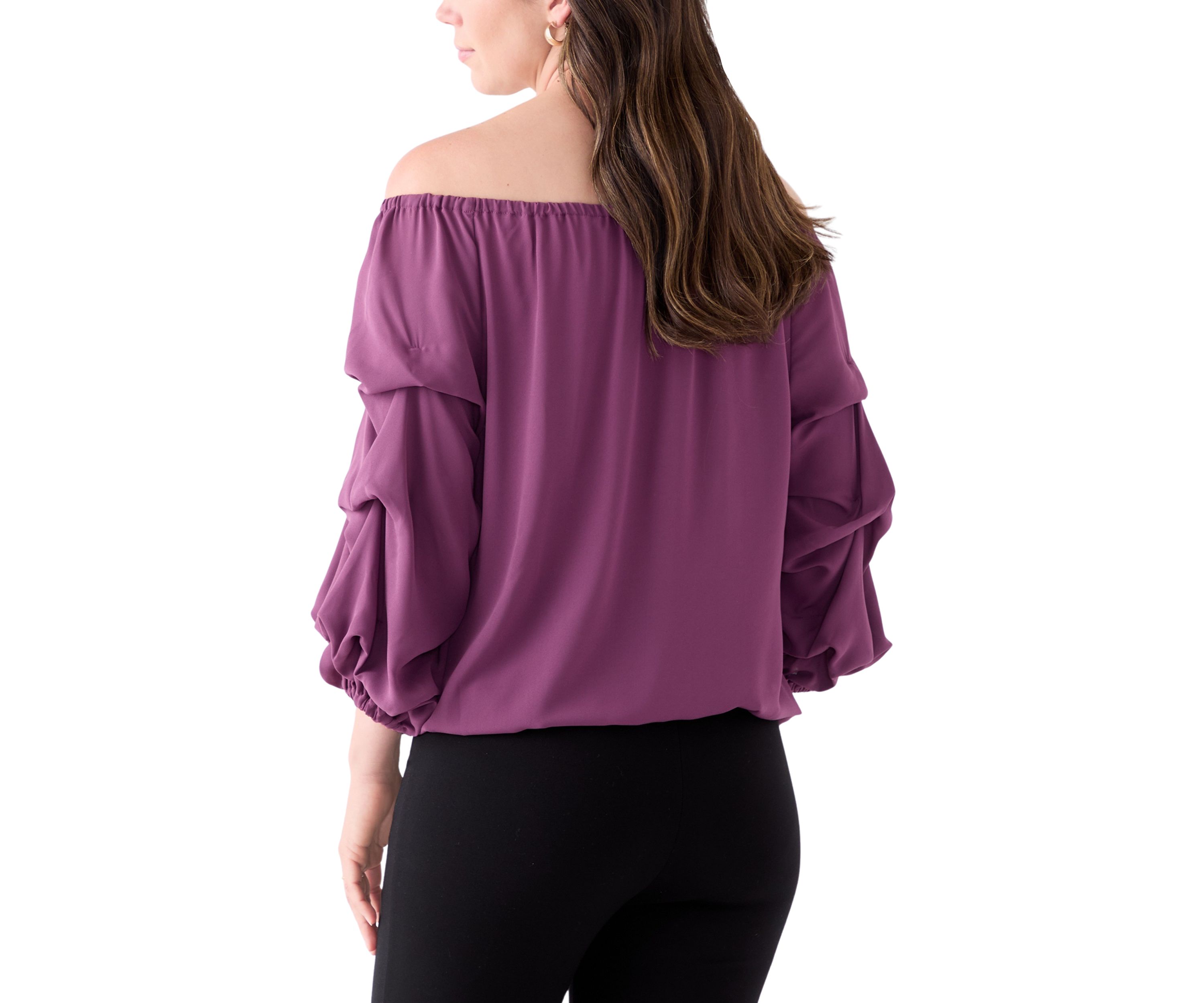  Womens Off the Shoulder Cha Cha Sleeve Blouse 