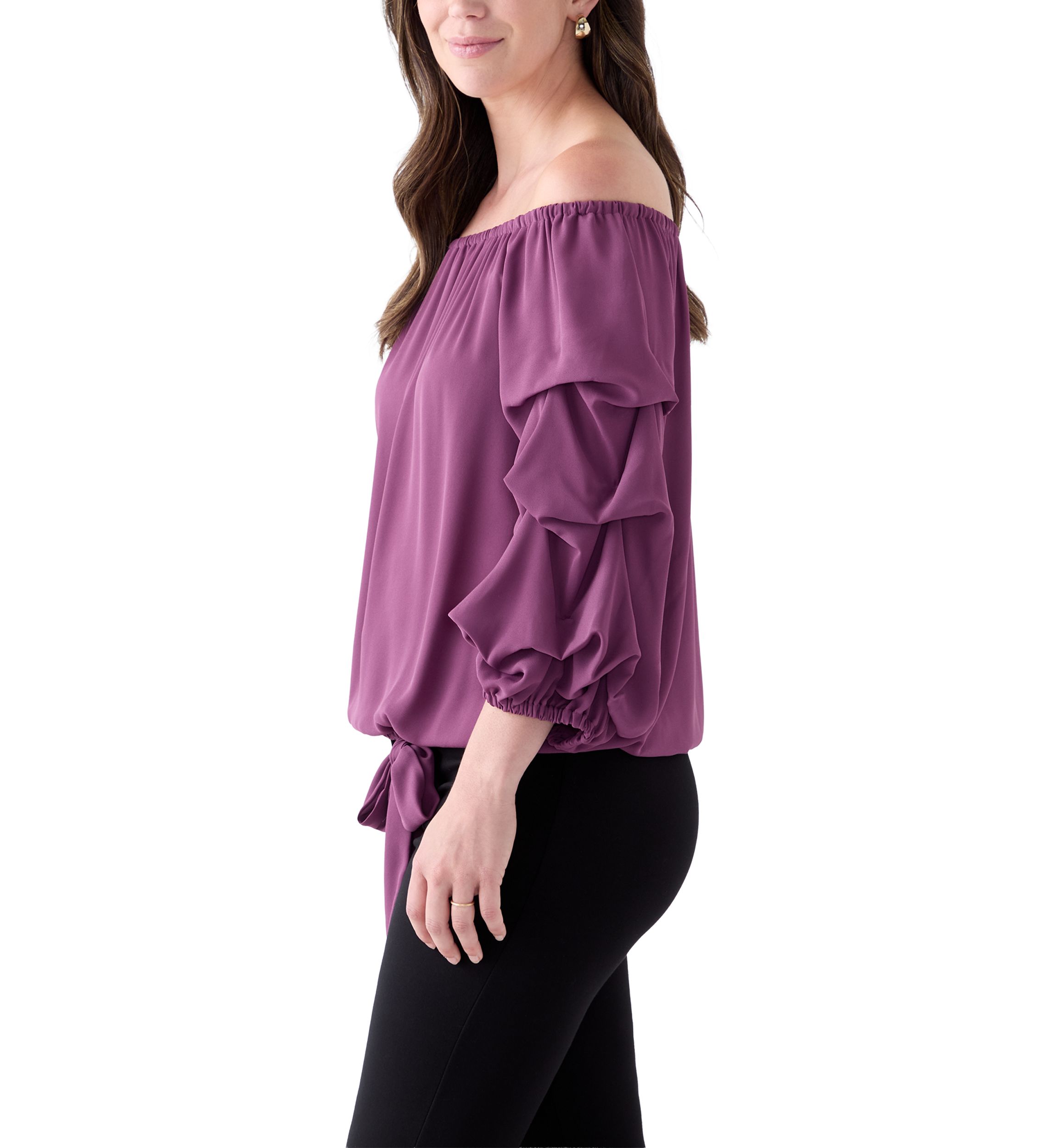  Womens Off the Shoulder Cha Cha Sleeve Blouse 
