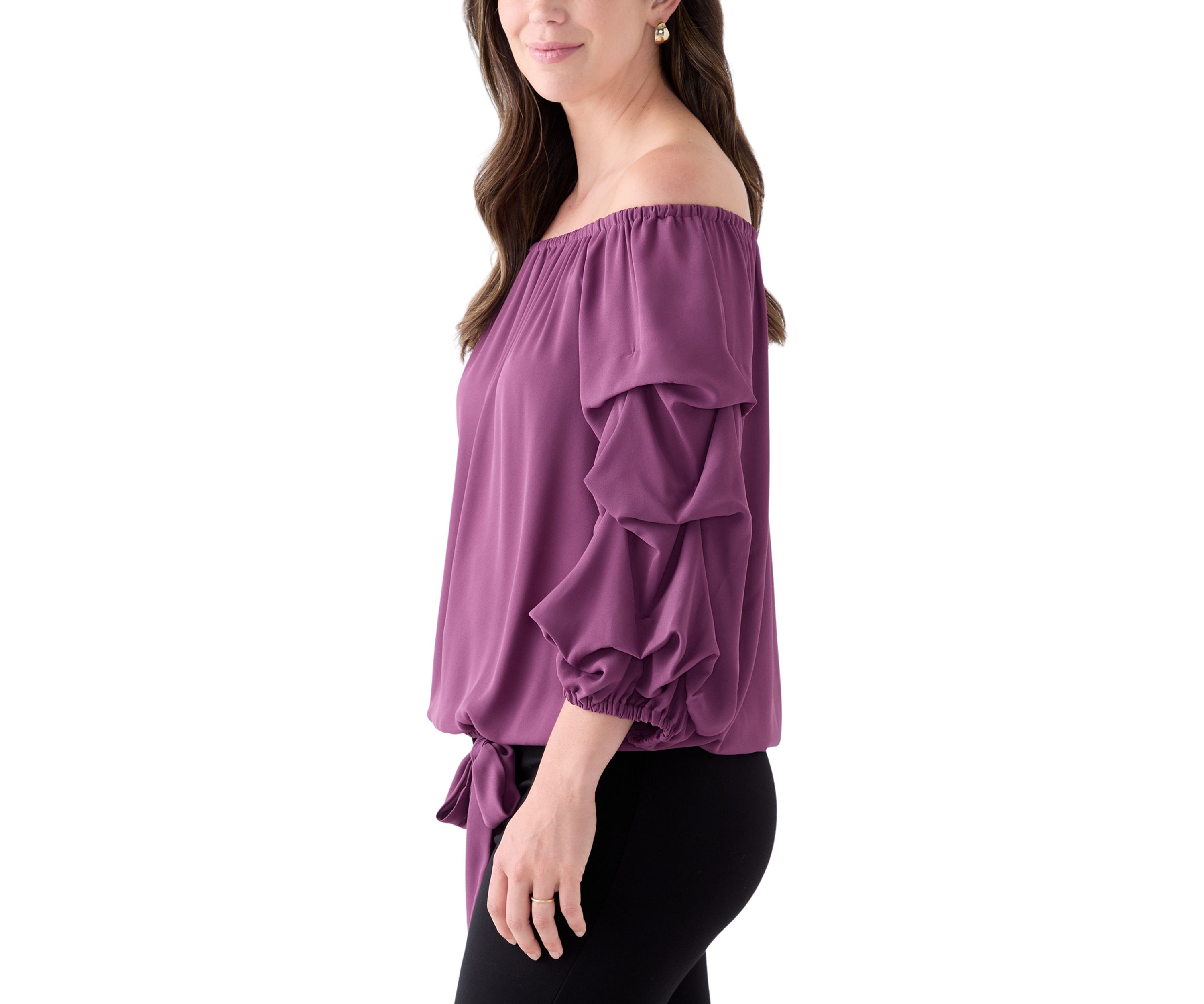  Womens Off the Shoulder Cha Cha Sleeve Blouse 