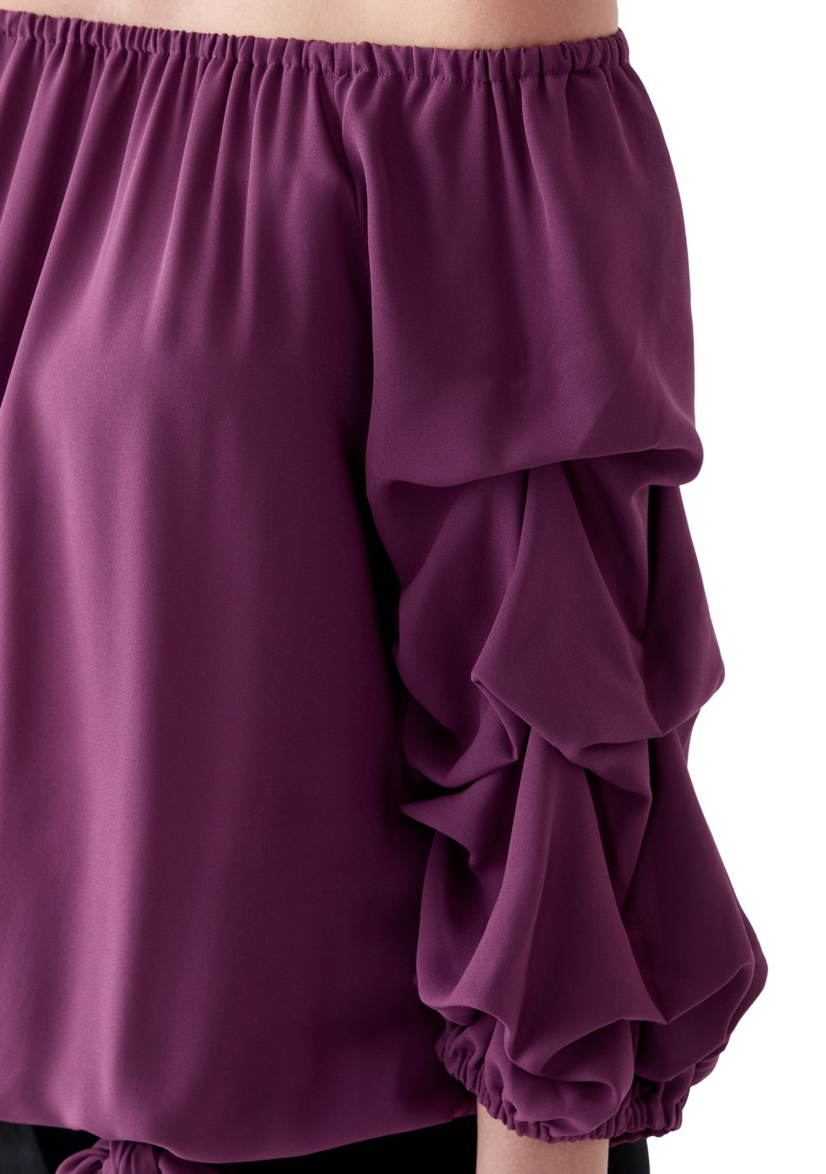  Womens Off the Shoulder Cha Cha Sleeve Blouse 