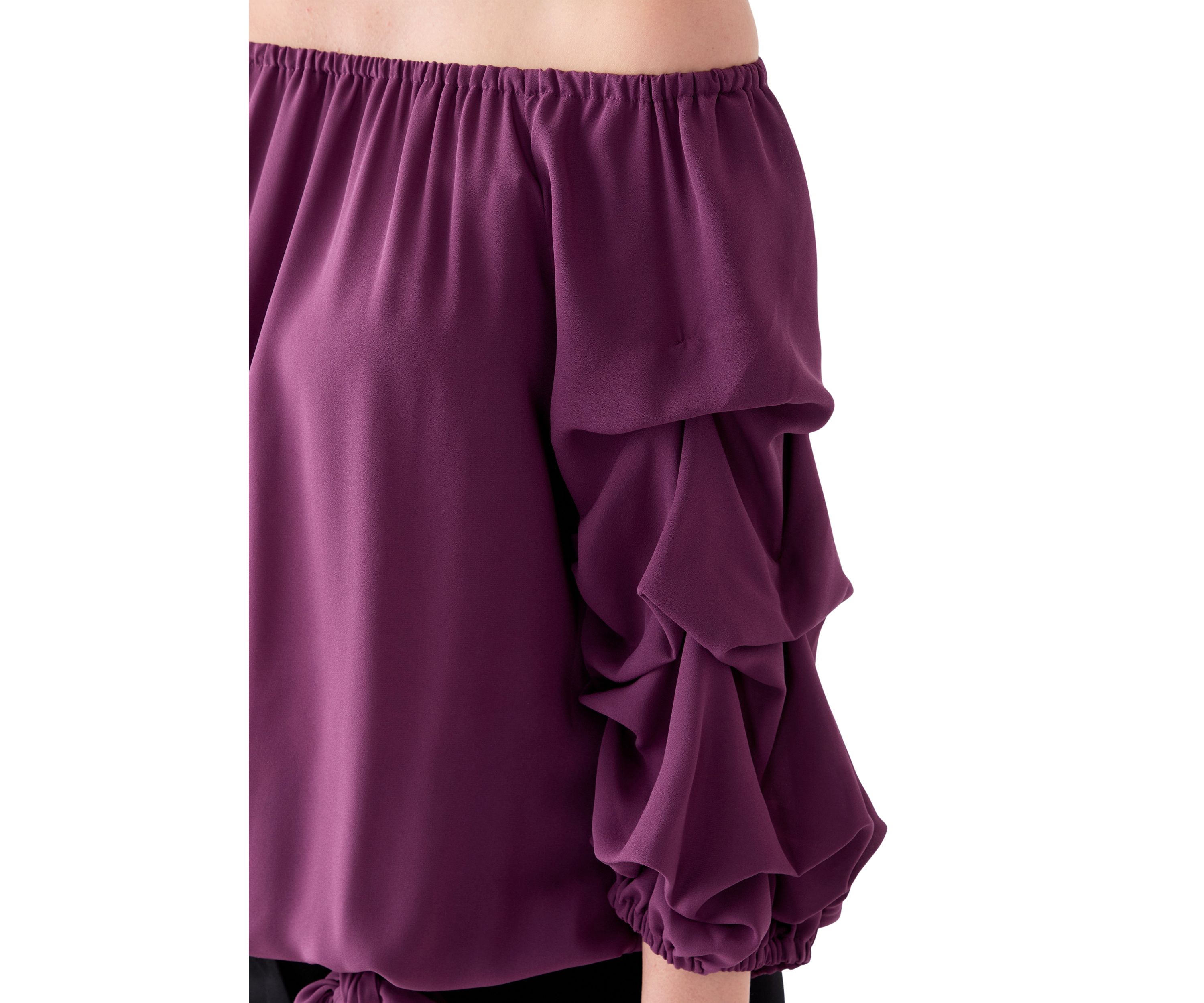  Womens Off the Shoulder Cha Cha Sleeve Blouse 