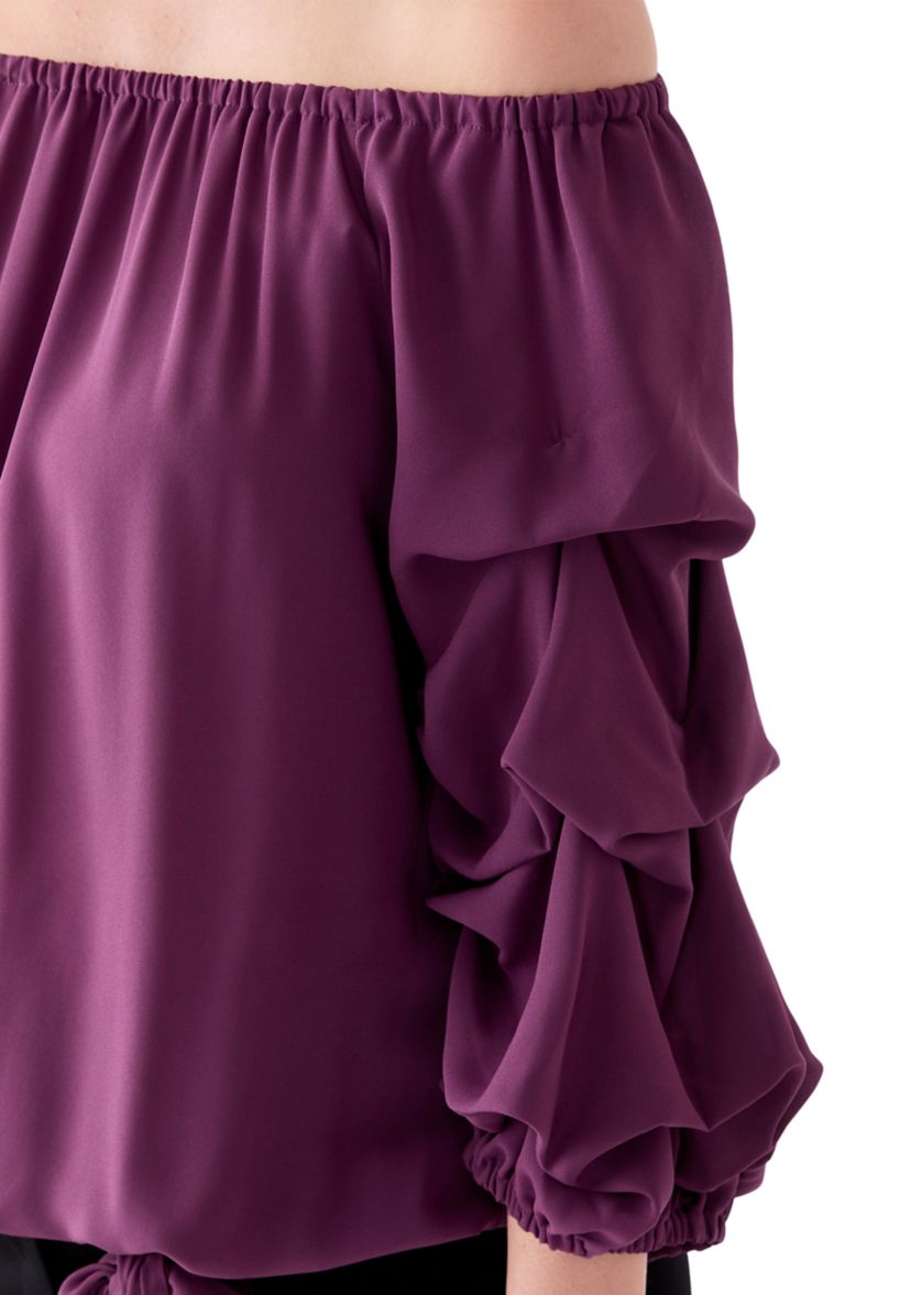  Womens Off the Shoulder Cha Cha Sleeve Blouse 
