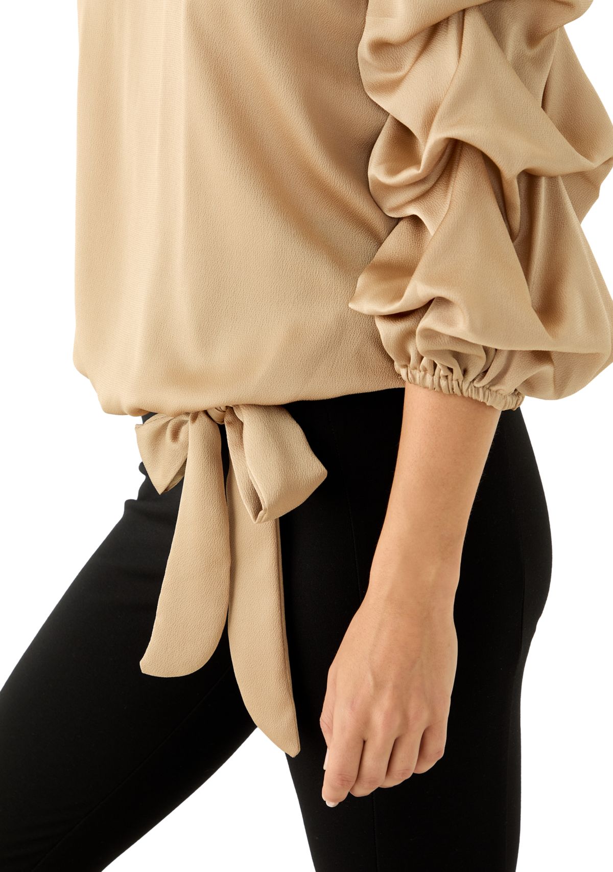 Womens Off the Shoulder Cha Cha Sleeve Blouse