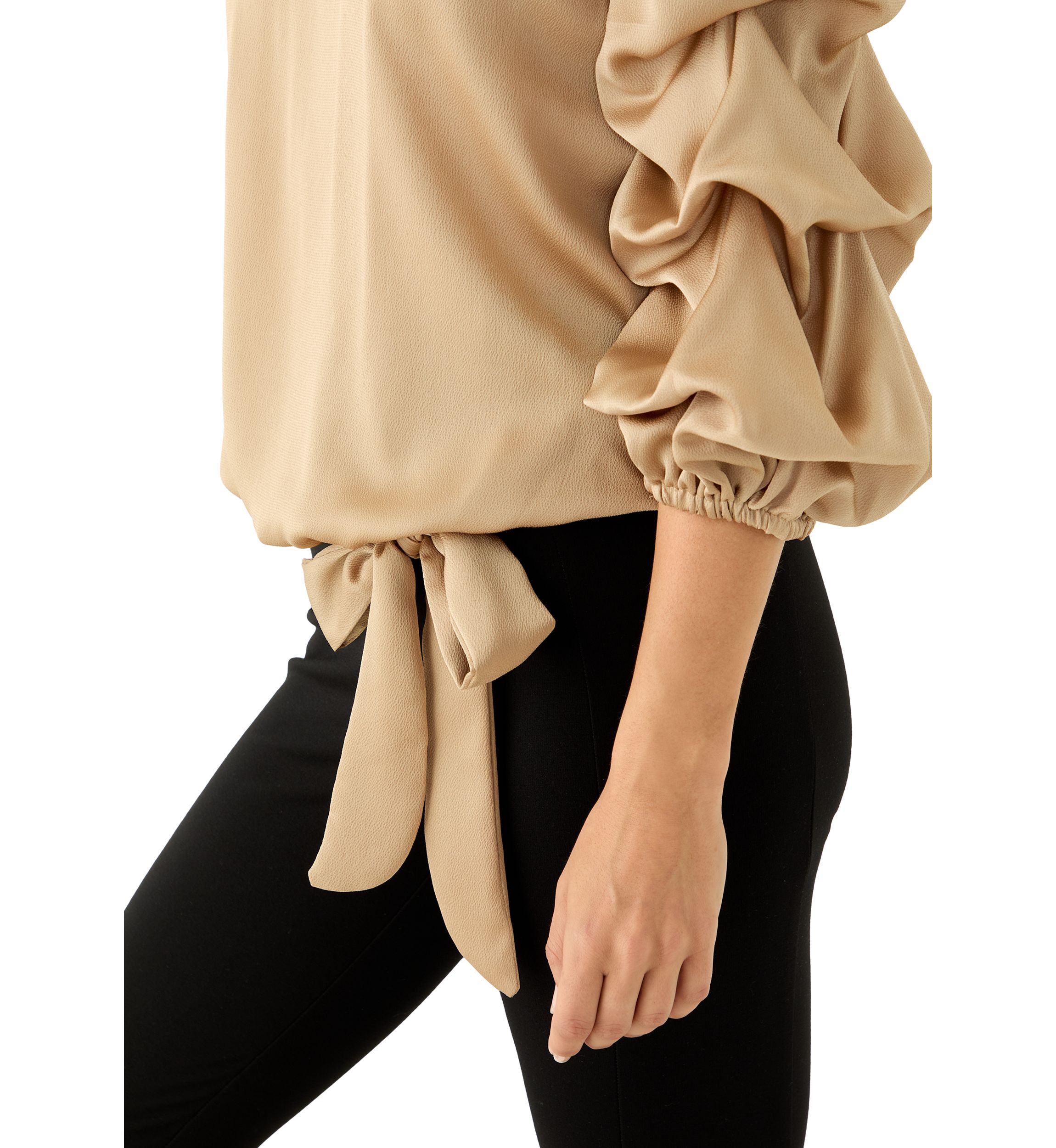 Womens Off the Shoulder Cha Cha Sleeve Blouse