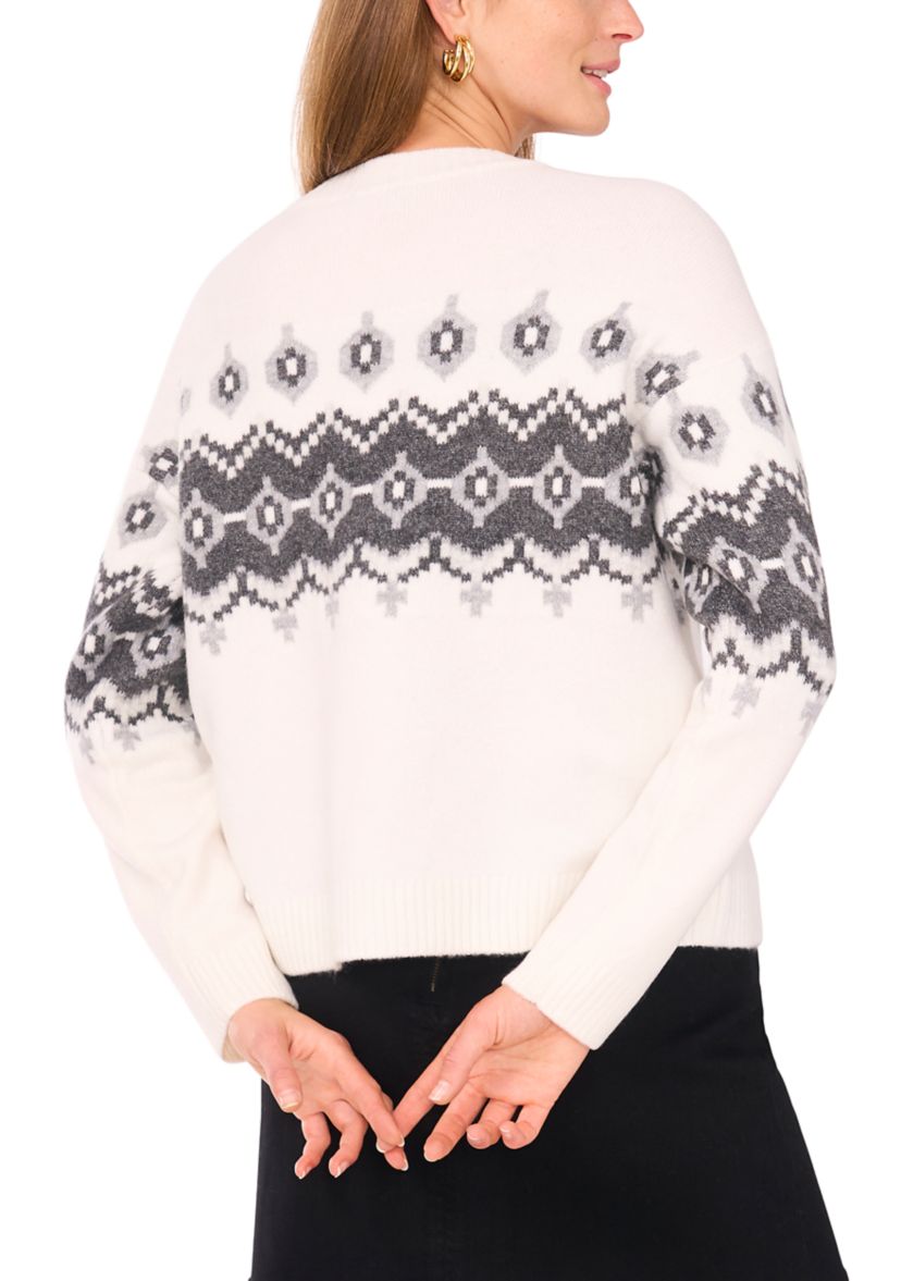 Womens Long Sleeve Crew Neck Sweater