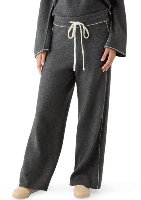 Vince Camuto Women's Wide Leg Athletic Pants, Grey, XS