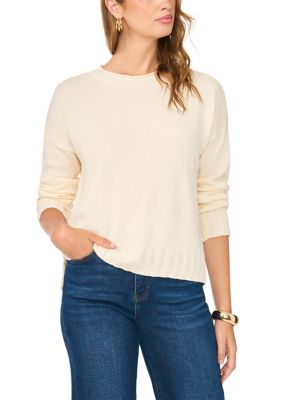 Vince Camuto Women's Long Sleeve Roll Neck Front Seam Sweater