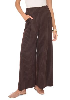 Vince Camuto Women's Pinstripe Scuba Wide Leg Pants, XL