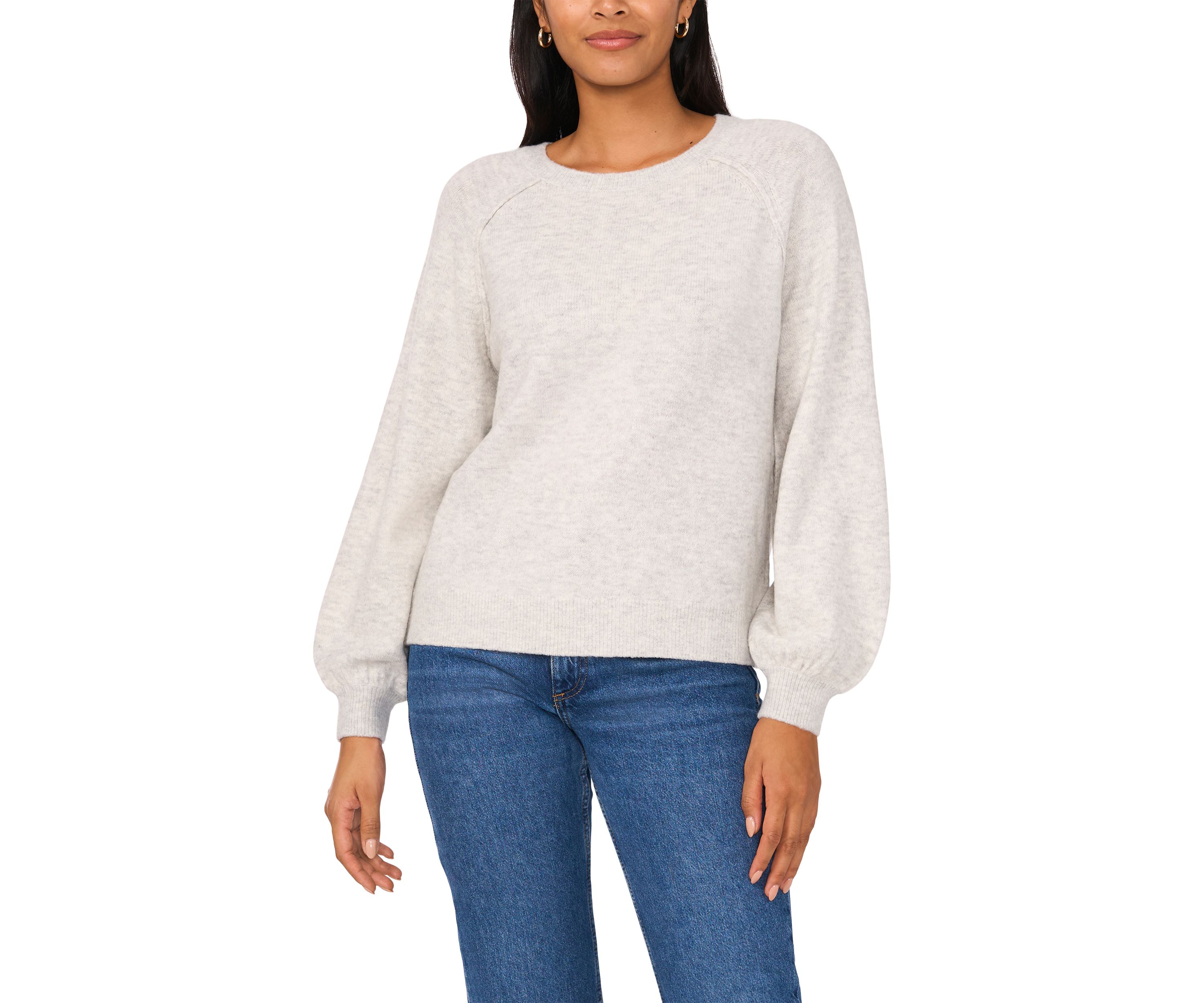 Vince Camuto Women's Solid Puff Sleeve Sweater | Belk