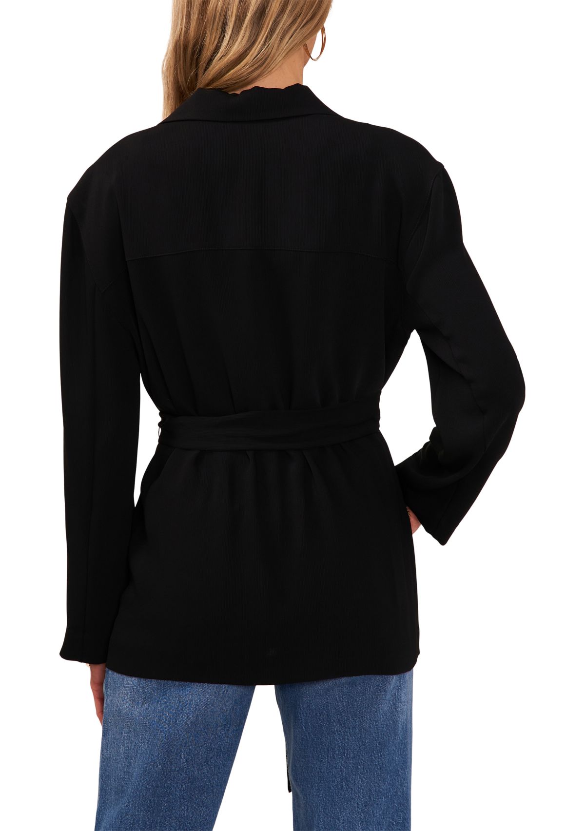 Womens Button Front Soft Jacket