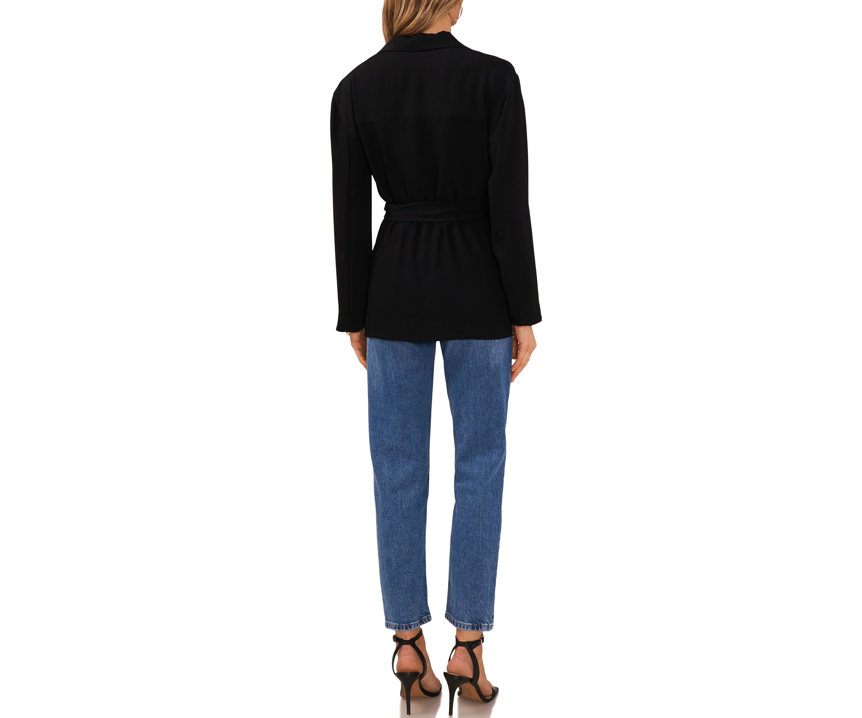 Womens Button Front Soft Jacket